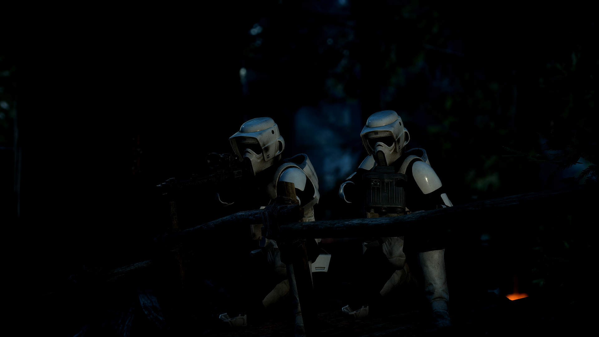 Dark Endor Star Wars Scout Trooper Sniper Star Wars Battlefront 2015 1920x1080