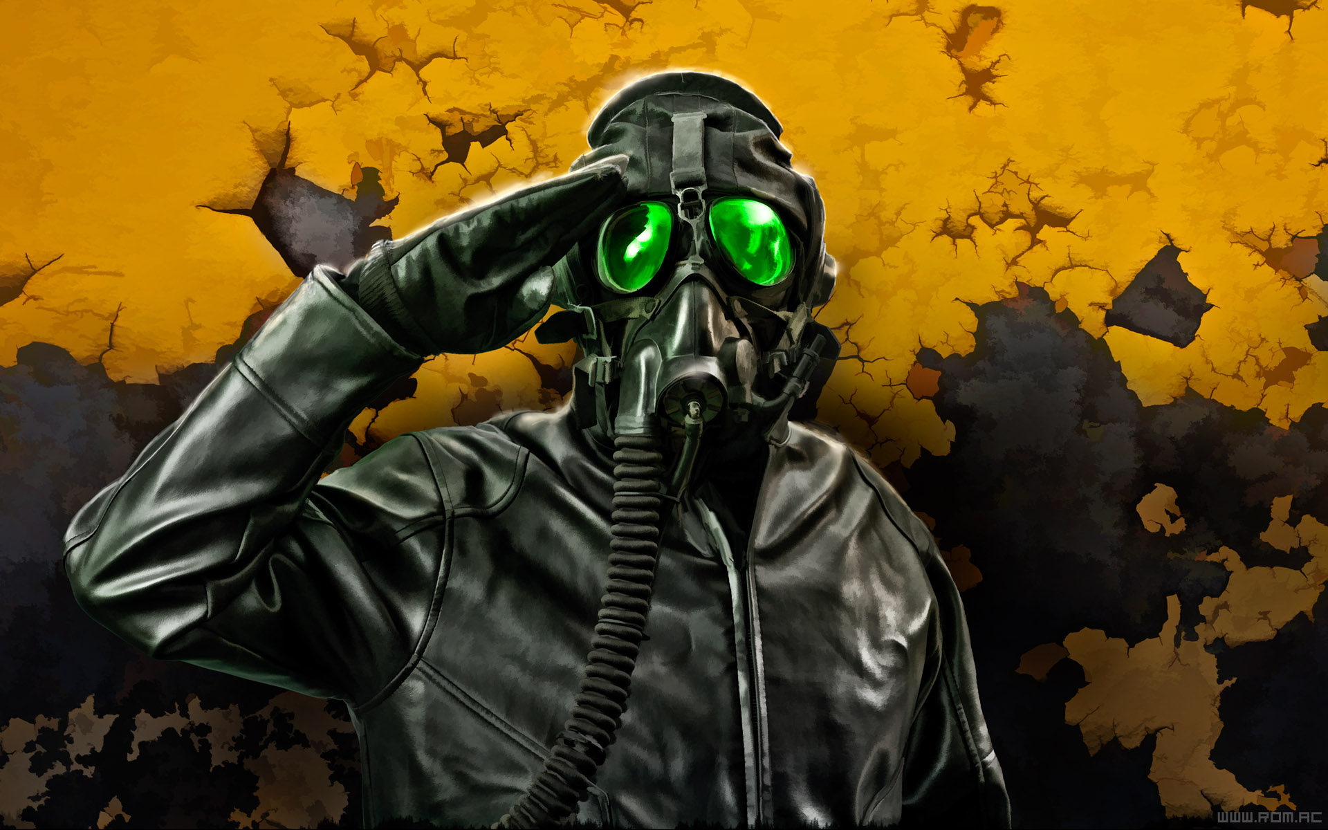 Dark Gas Mask 1920x1200