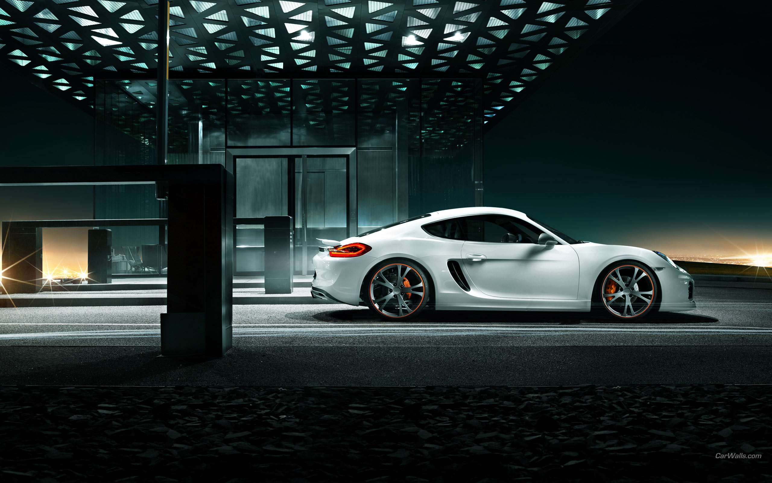 Car Porsche Porsche Cayman Sport Car Vehicle White Car 2560x1600