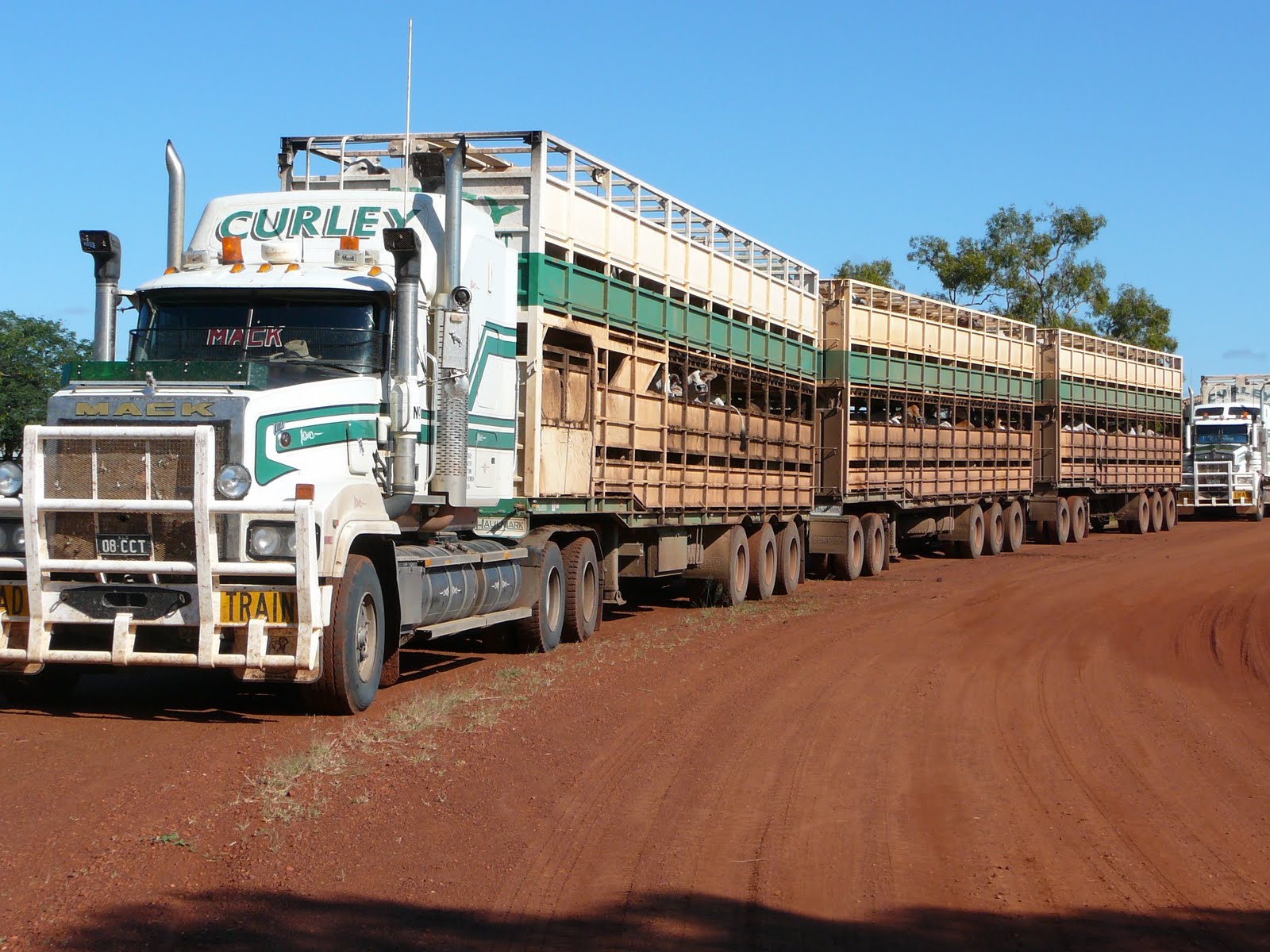 Australia Cattle Hauler Kenworth Mack Trucks Road Train Semi Truck 1600x1200