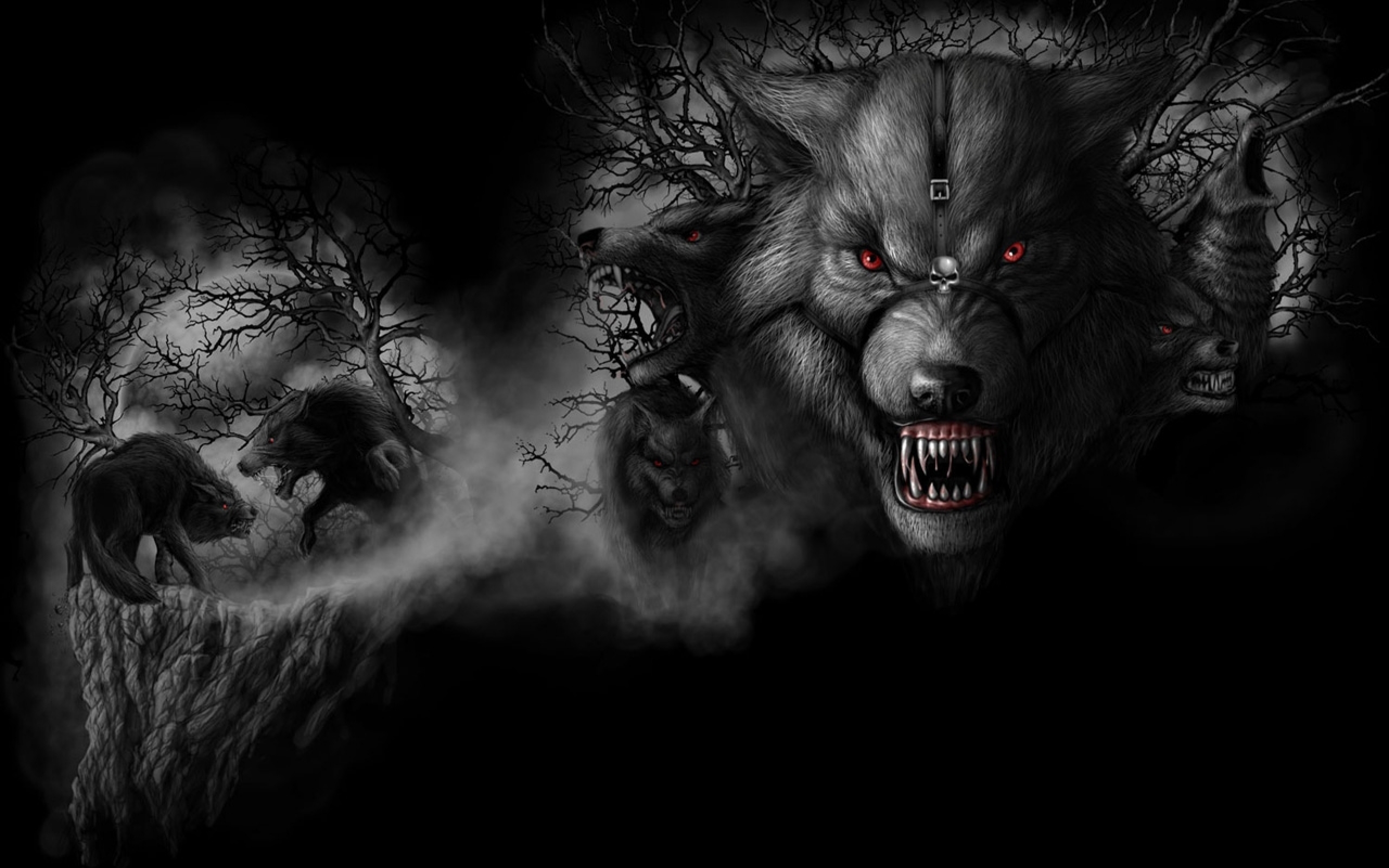 Mobile wallpaper Dark Werewolf 1220918 download the picture for free