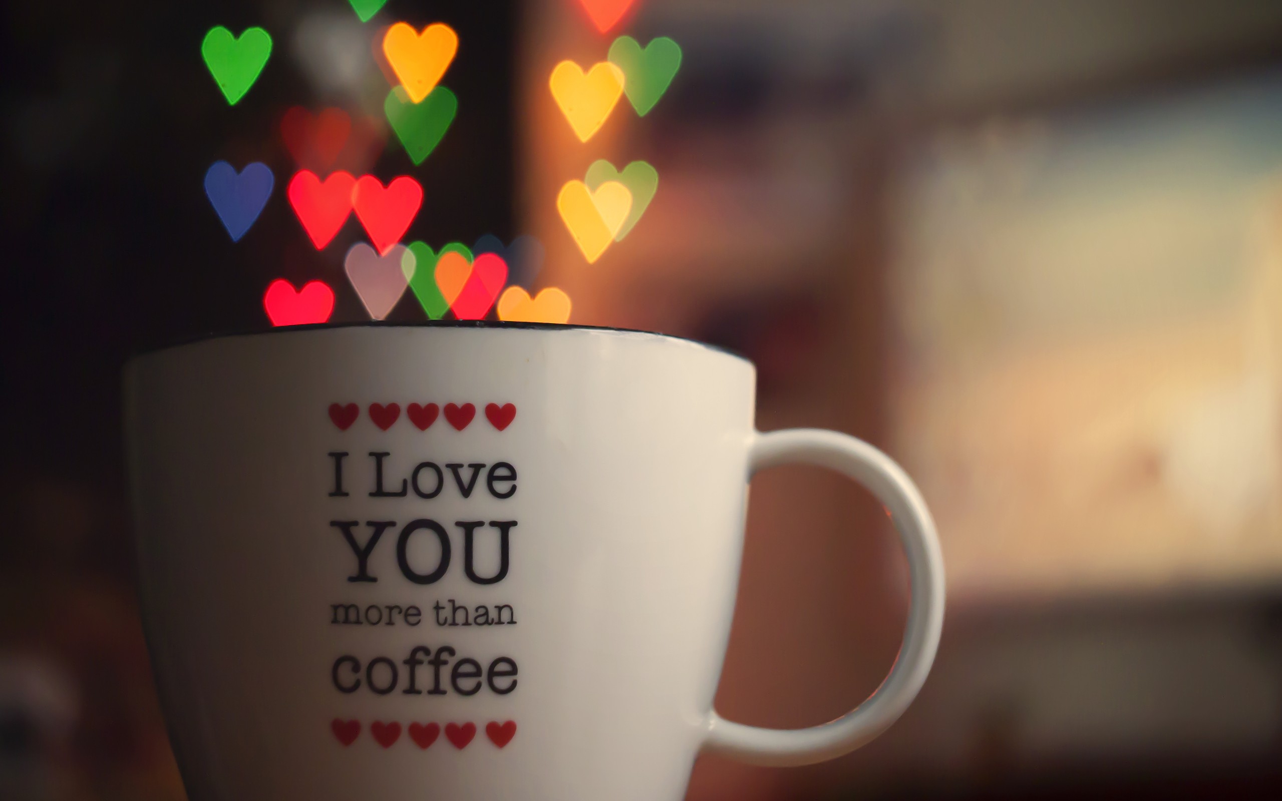 Cup Heart Love Romantic 2560x1600