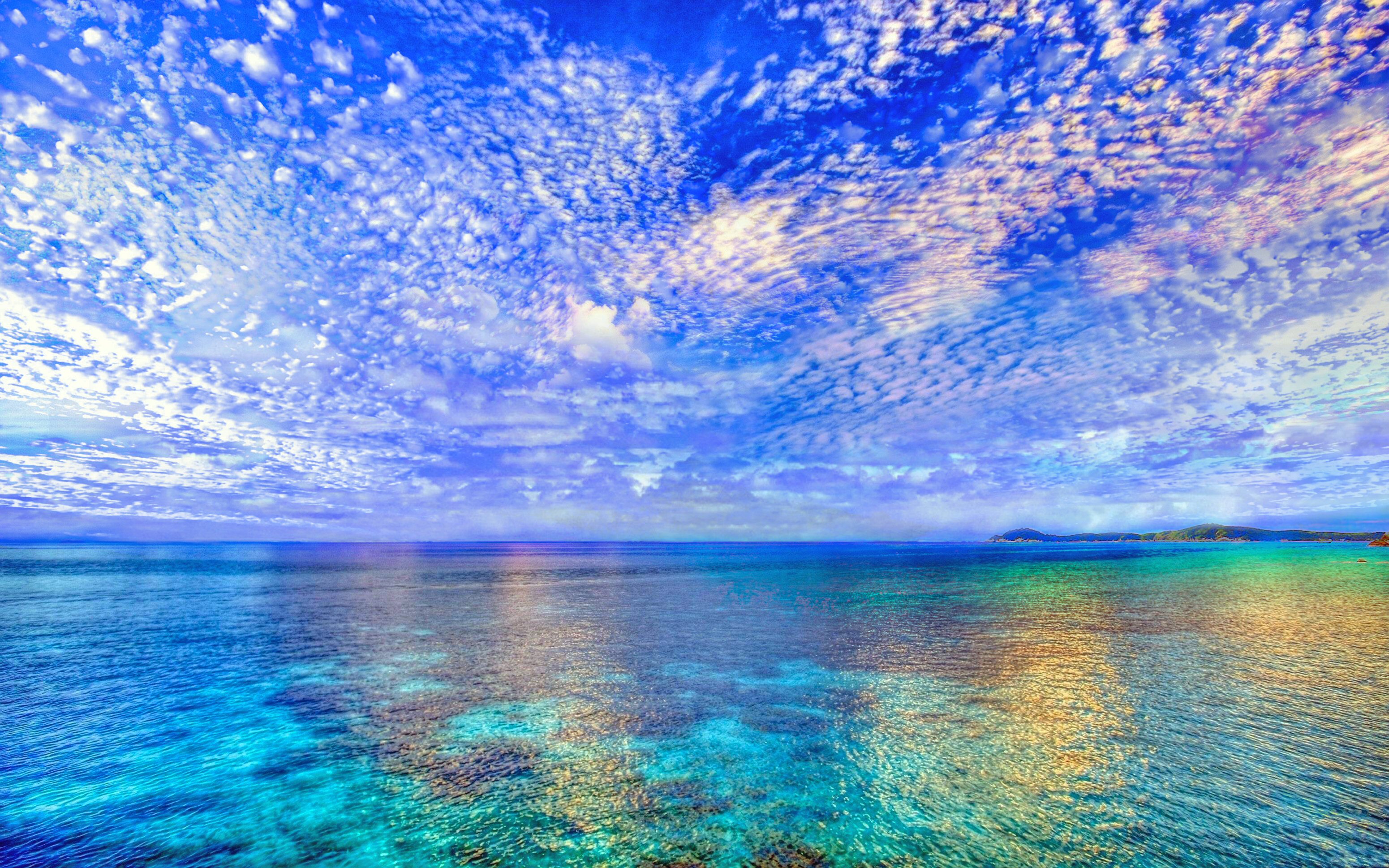 Azure Cloud Horizon Scenic Turquoise 3101x1938