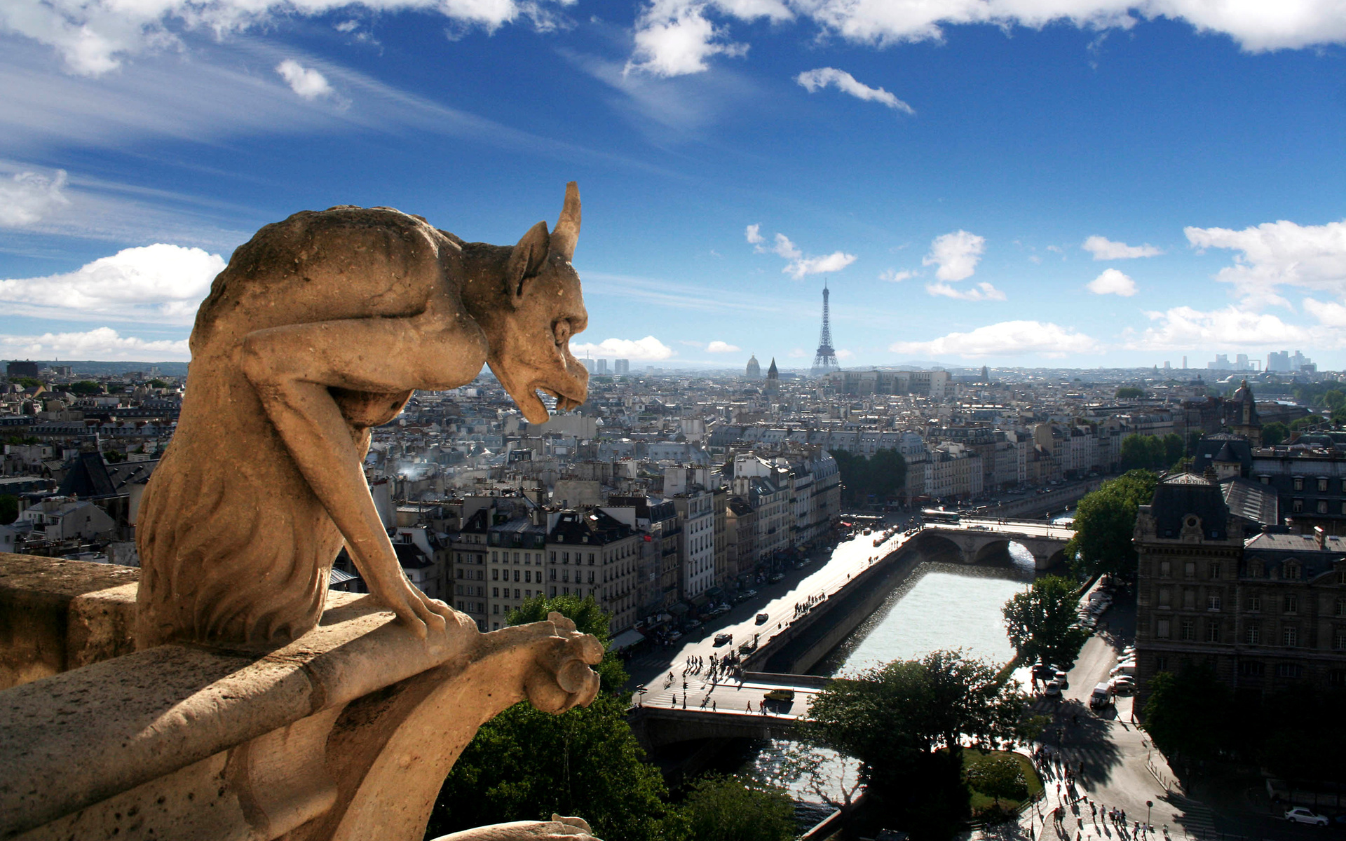 France Gargoyle Paris 1920x1200