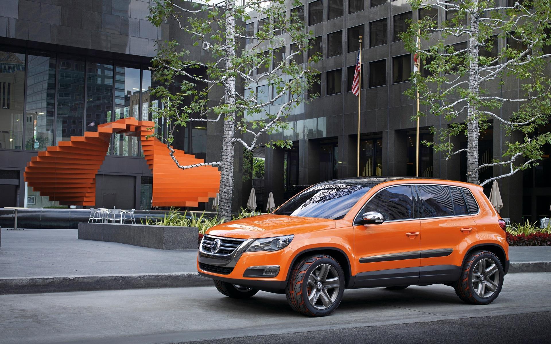 Car Orange Car Suv Vehicle Volkswagen Volkswagen Tiguan 1920x1200