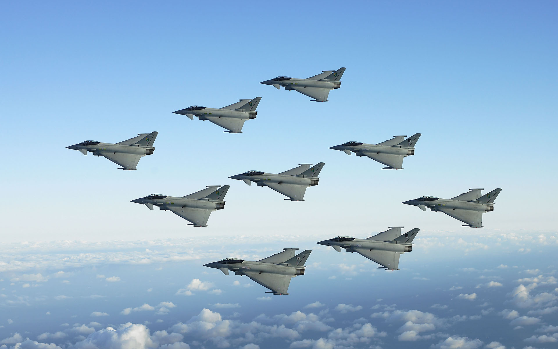Air Show Aircraft Airplane Eurofighter Typhoon Jet Fighter Military 1920x1200