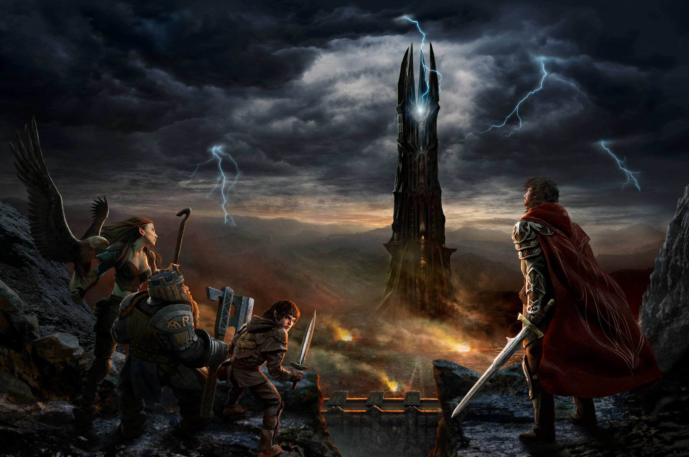Fantasy Lord Of The Rings Mordor Warrior 2400x1593
