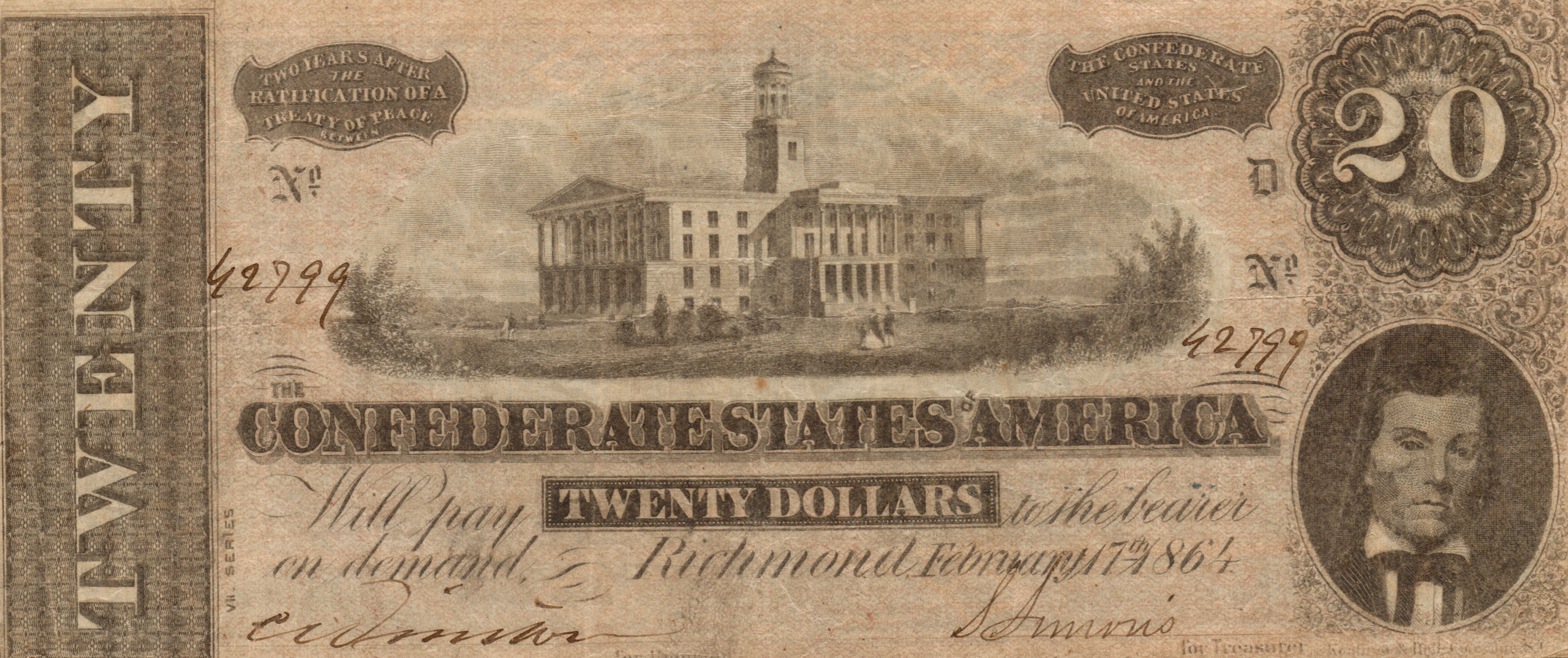 Man Made Confederate States Of America Dollar 8300x3483