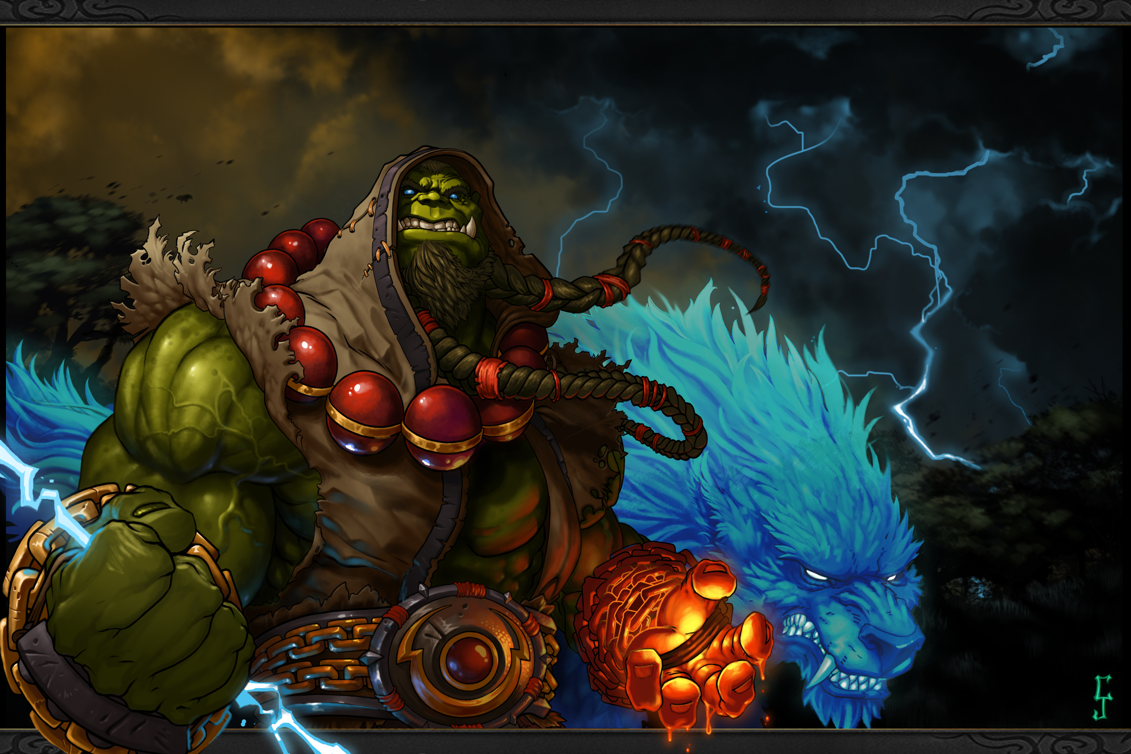 Orc Shaman Thrall World Of Warcraft World Of Warcraft 3600x2400