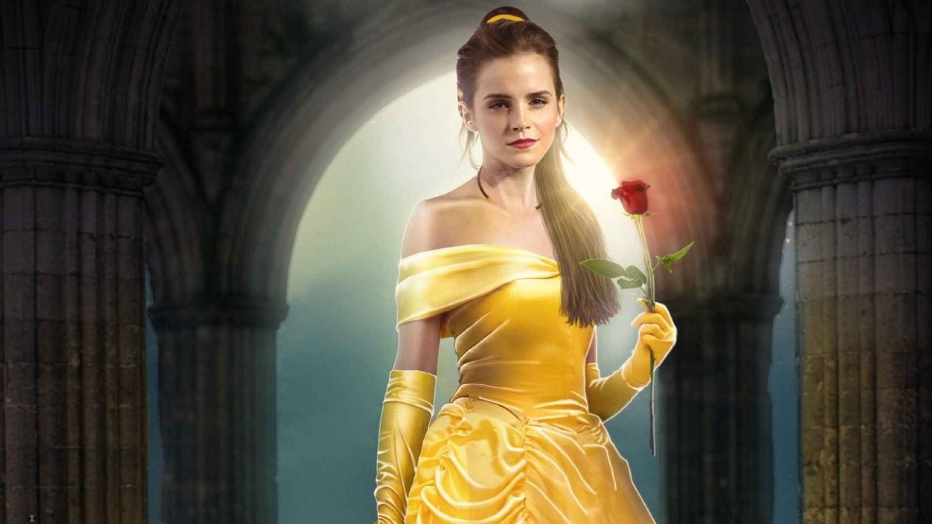 Beauty And The Beast 2017 Belle Beauty And The Beast Emma Watson Movie 1920x1080