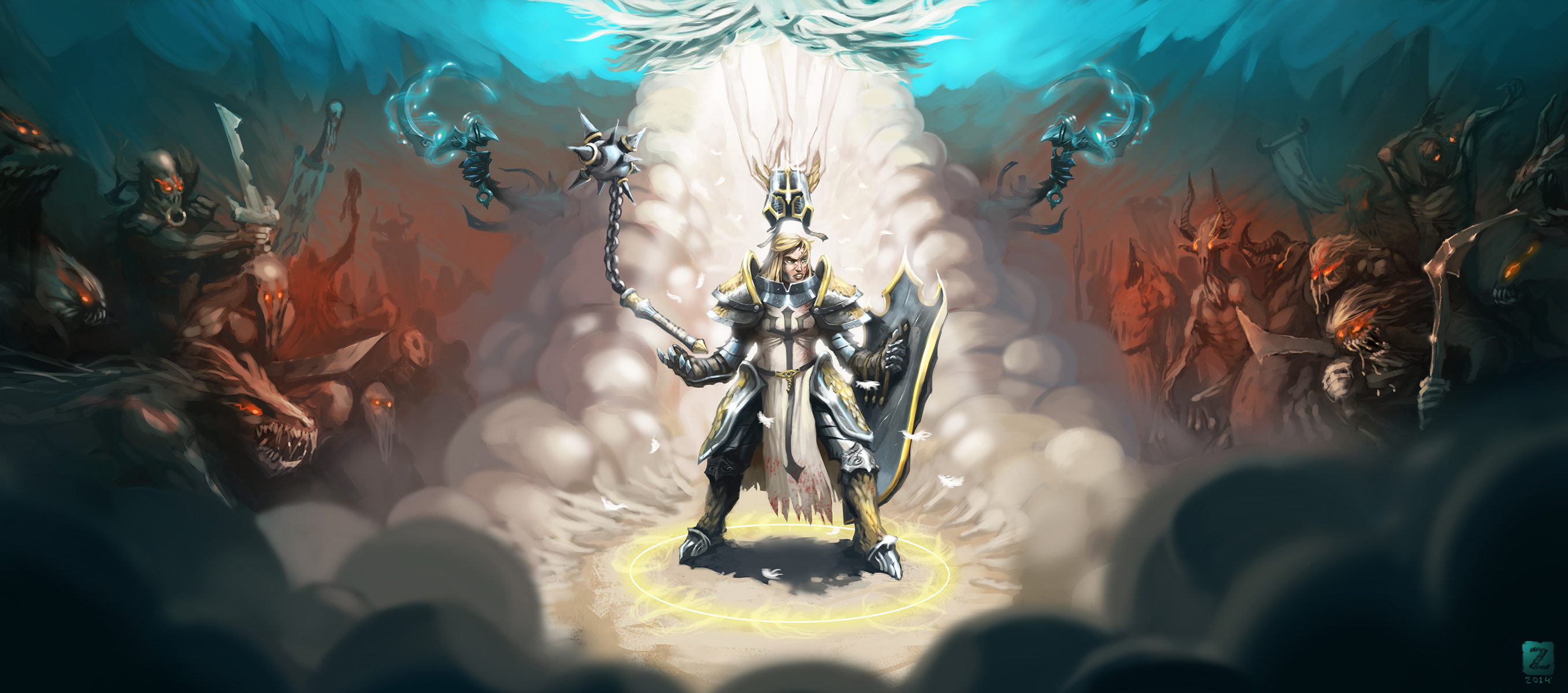 Crusader Diablo Iii Diablo Iii Reaper Of Souls 2713x1200