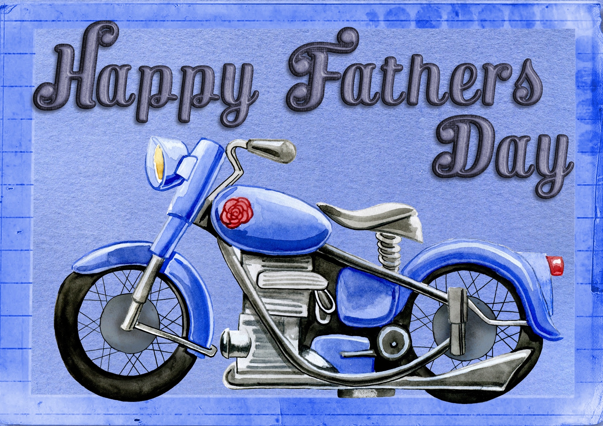 Card Father 039 S Day Holiday Motorcycle 2000x1415