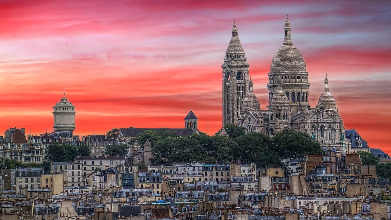 France Montmartre Paris 1366x768