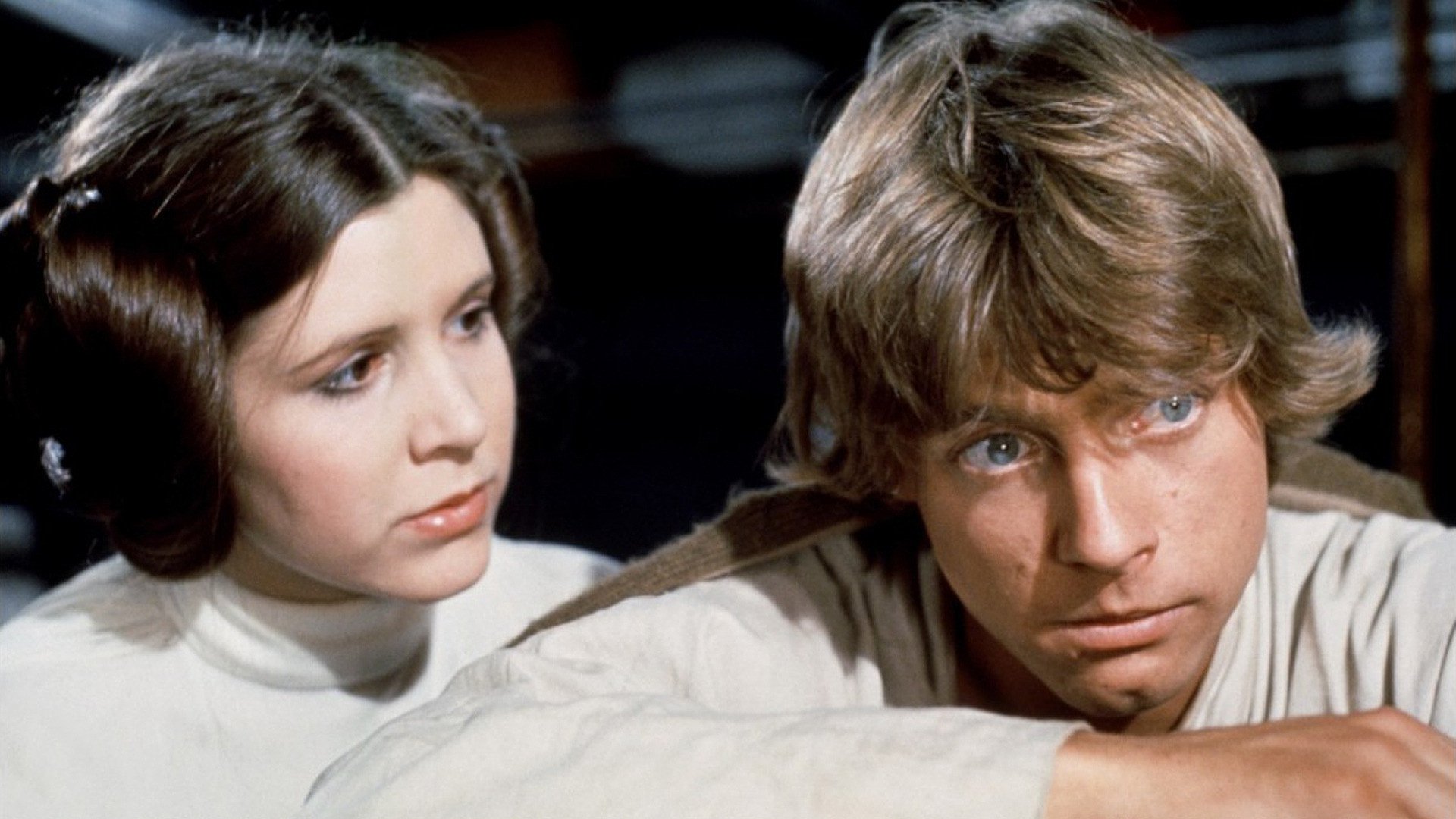 Carrie Fisher Luke Skywalker Mark Hamill Princess Leia 1920x1080