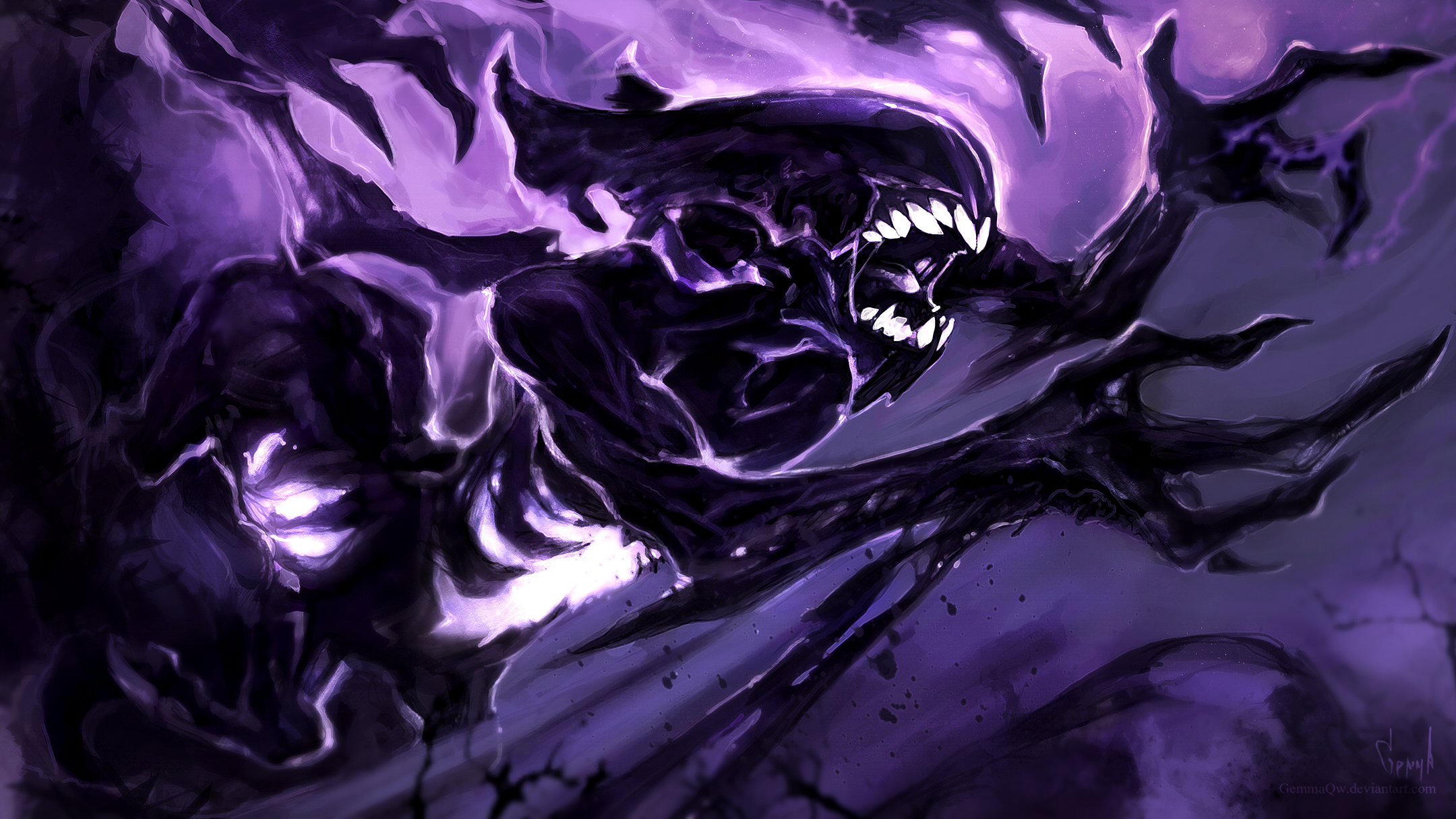 Bane Dota 2 Creature Dark Dota 2 Purple 2160x1215