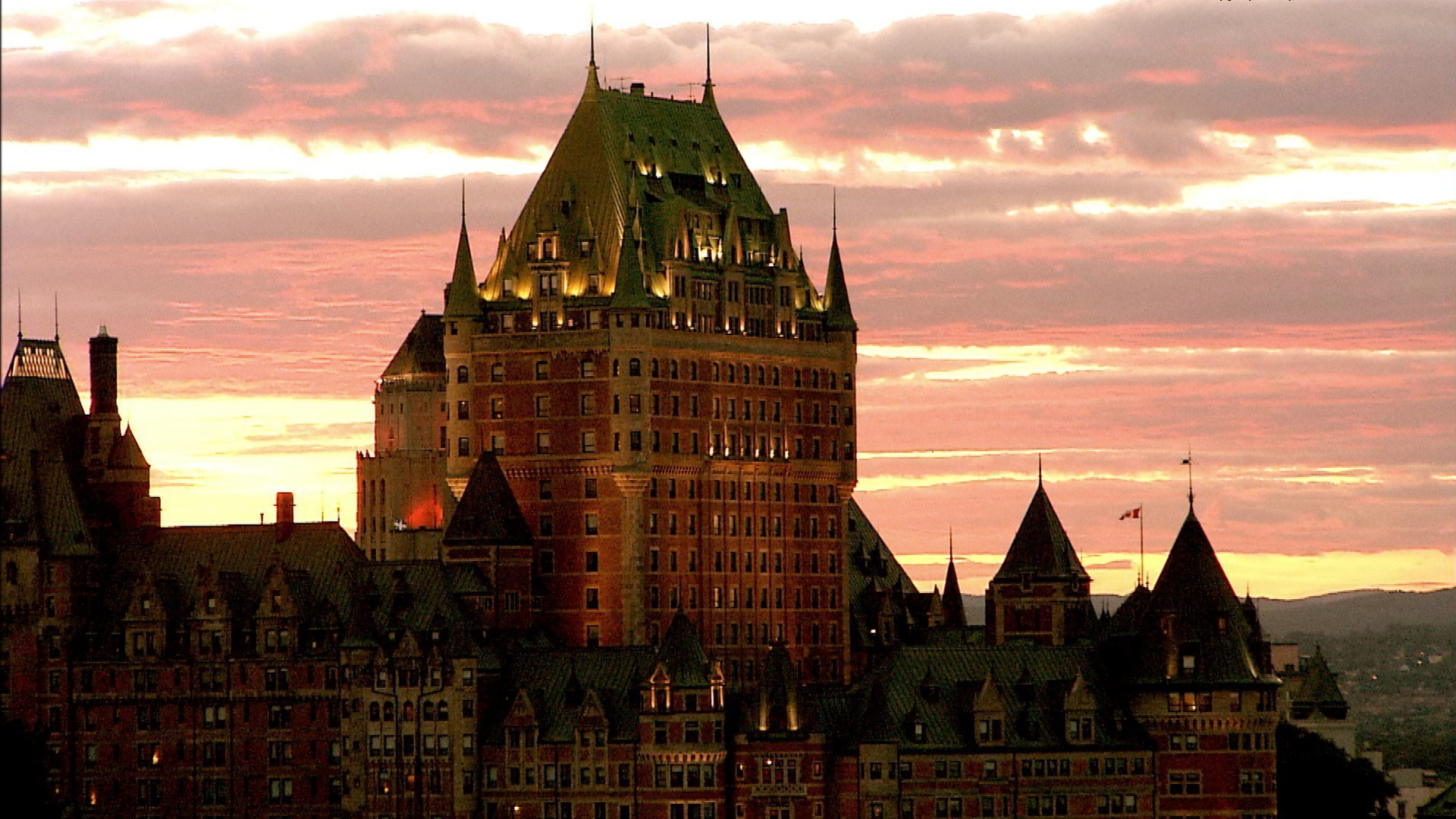 Architecture Building Castle Chateau Frontenac Quebec 1920x1080