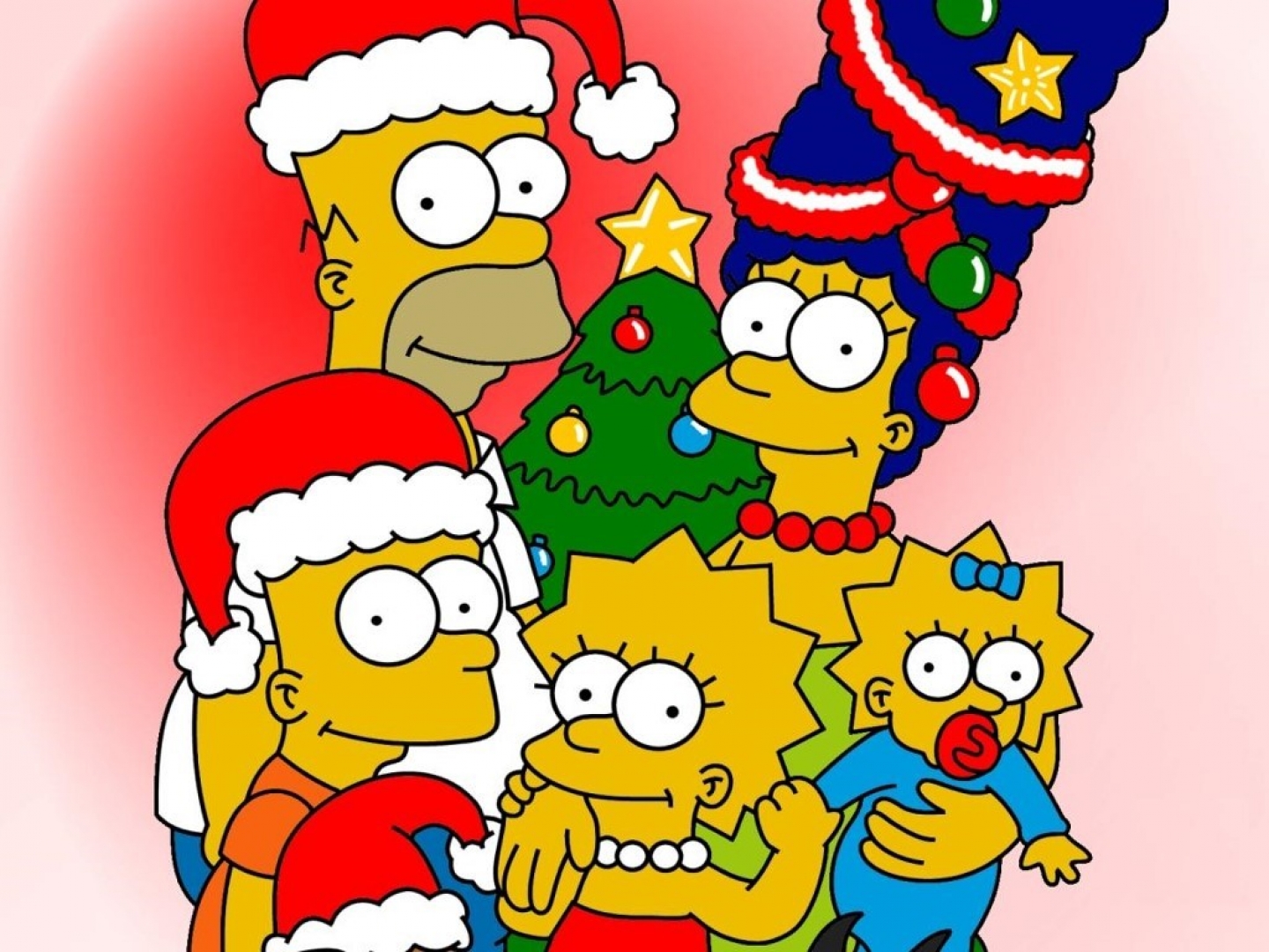 Bart Simpson Homer Simpson Lisa Simpson Maggie Simpson Marge Simpson The Simpsons 1440x1080