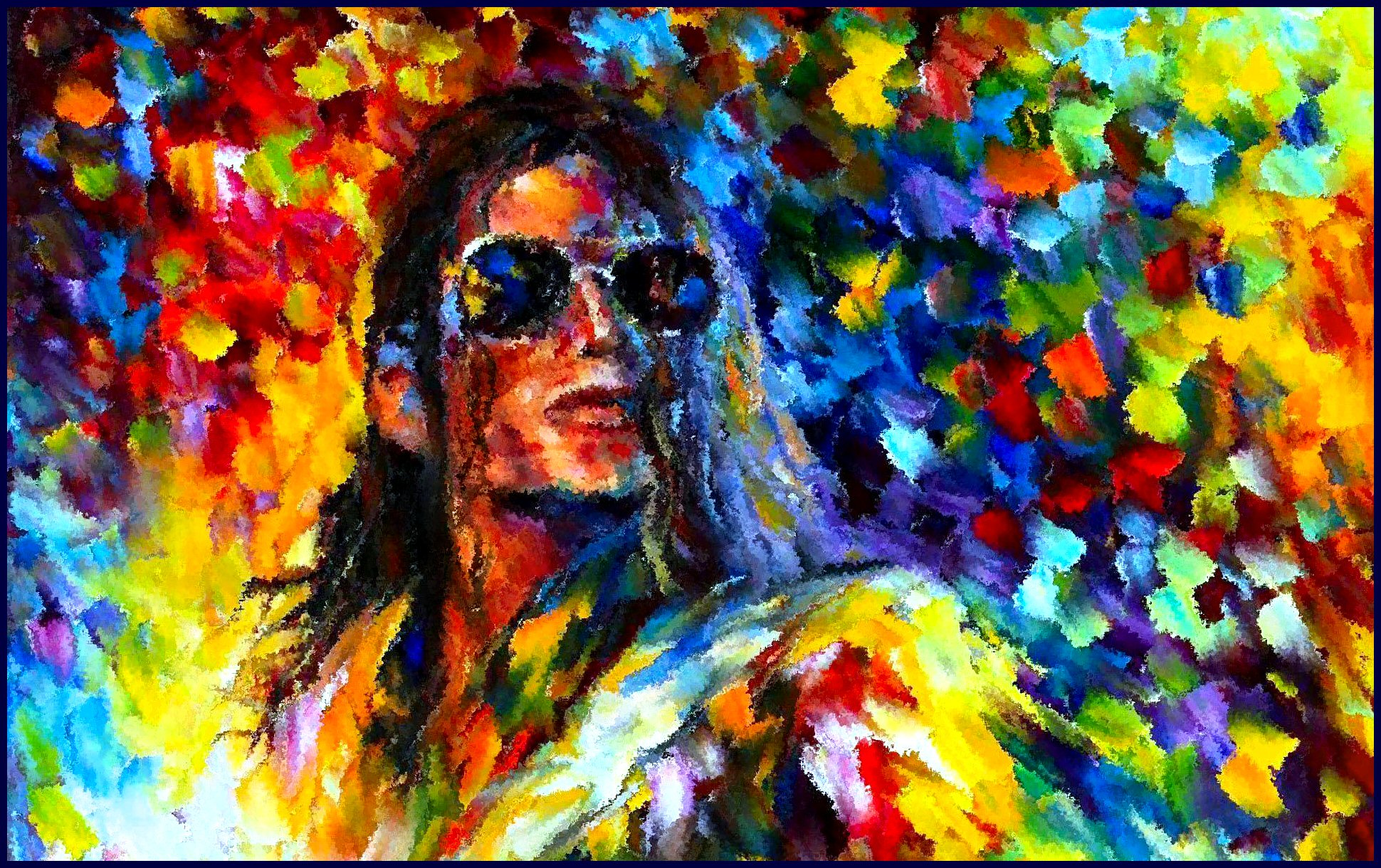 Artistic Colorful King Of Pop Michael Jackson Singer 1940x1220