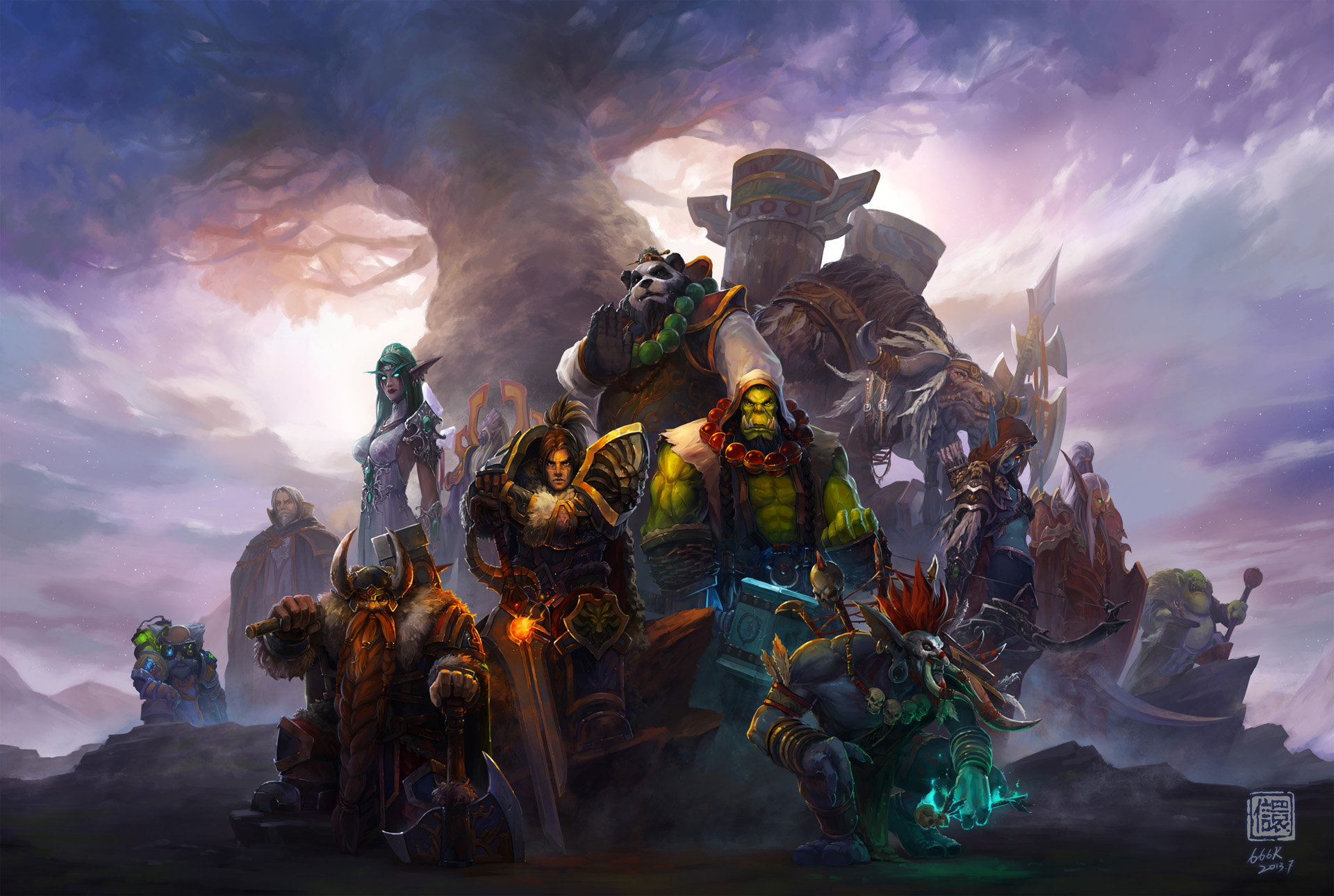Kan Liu Warcraft World Of Warcraft Mists Of Pandaria 1920x1290
