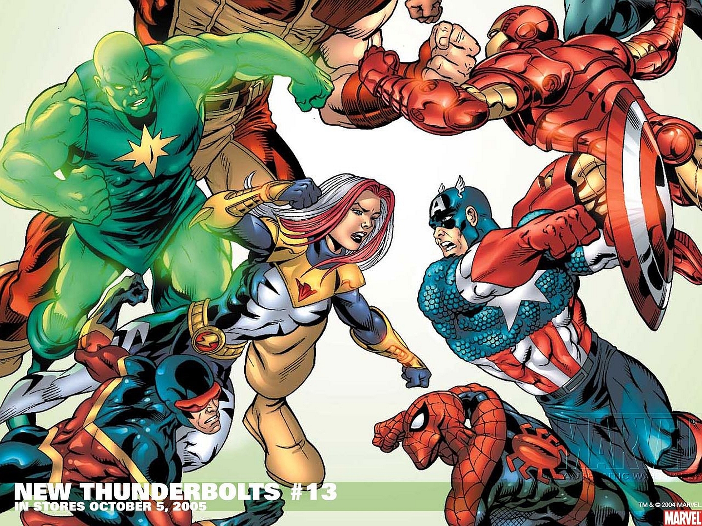 Captain America Cyclops Marvel Comics Iron Man Spider Man 1440x1080