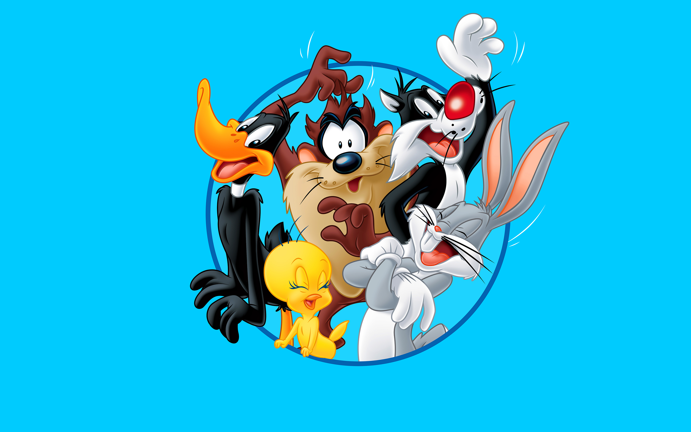 Blue Bugs Bunny Cartoon Daffy Duck Looney Tunes Sylvester Looney Tunes Taz Looney Tunes Tweetie Pie 2880x1800