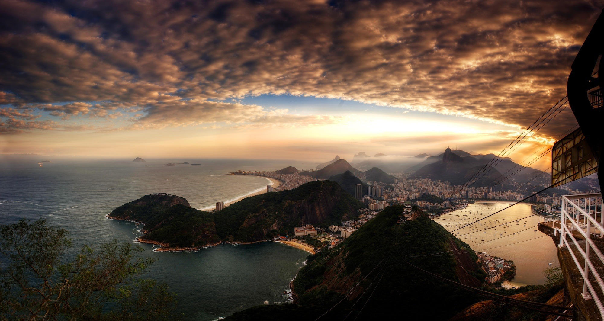 Cityscape Cloud Nature Rio De Janeiro Sea 2000x1063