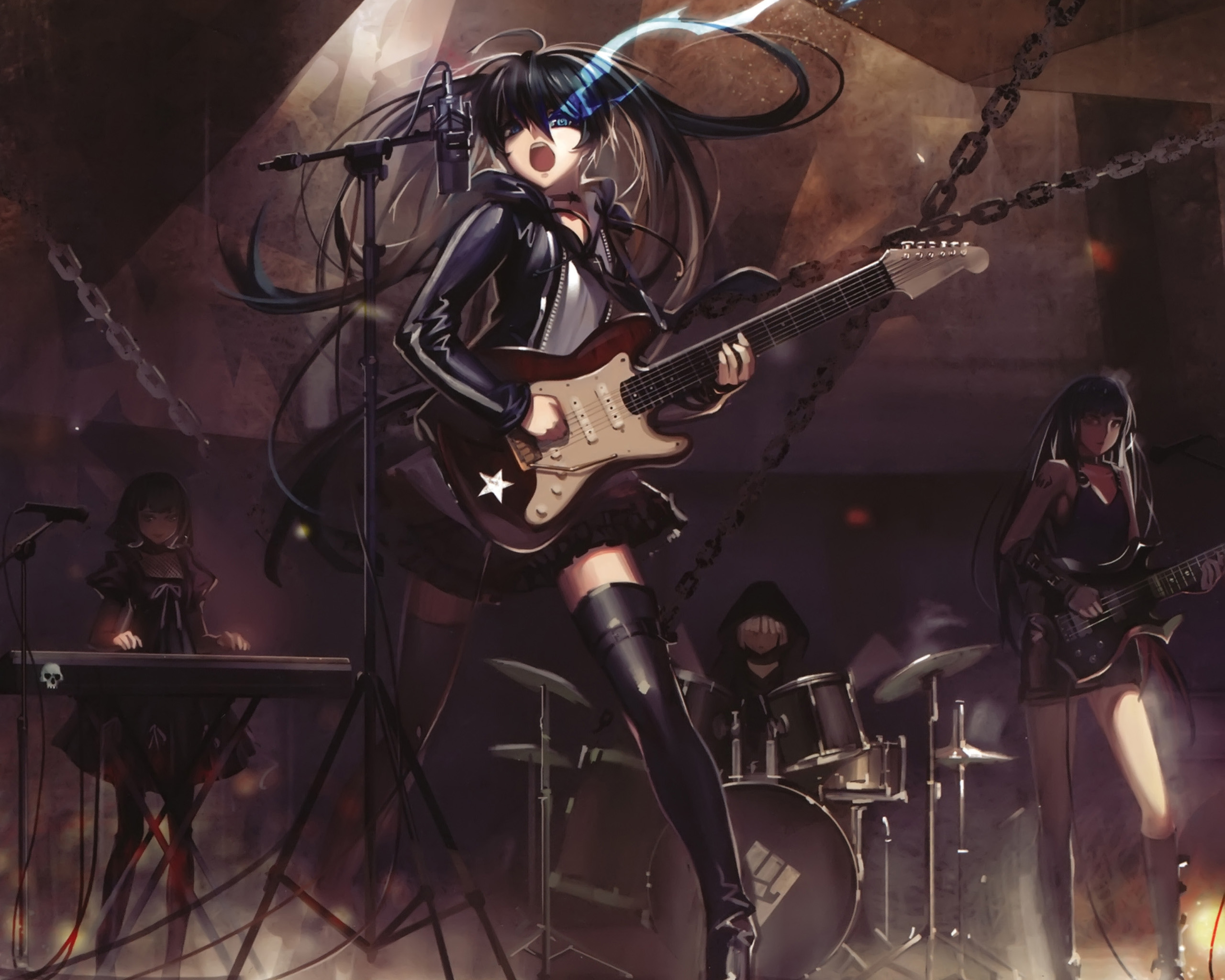 Black Gold Saw Black Rock Shooter Dead Master Black Rock Shooter Strength Black Rock Shooter 2560x2048