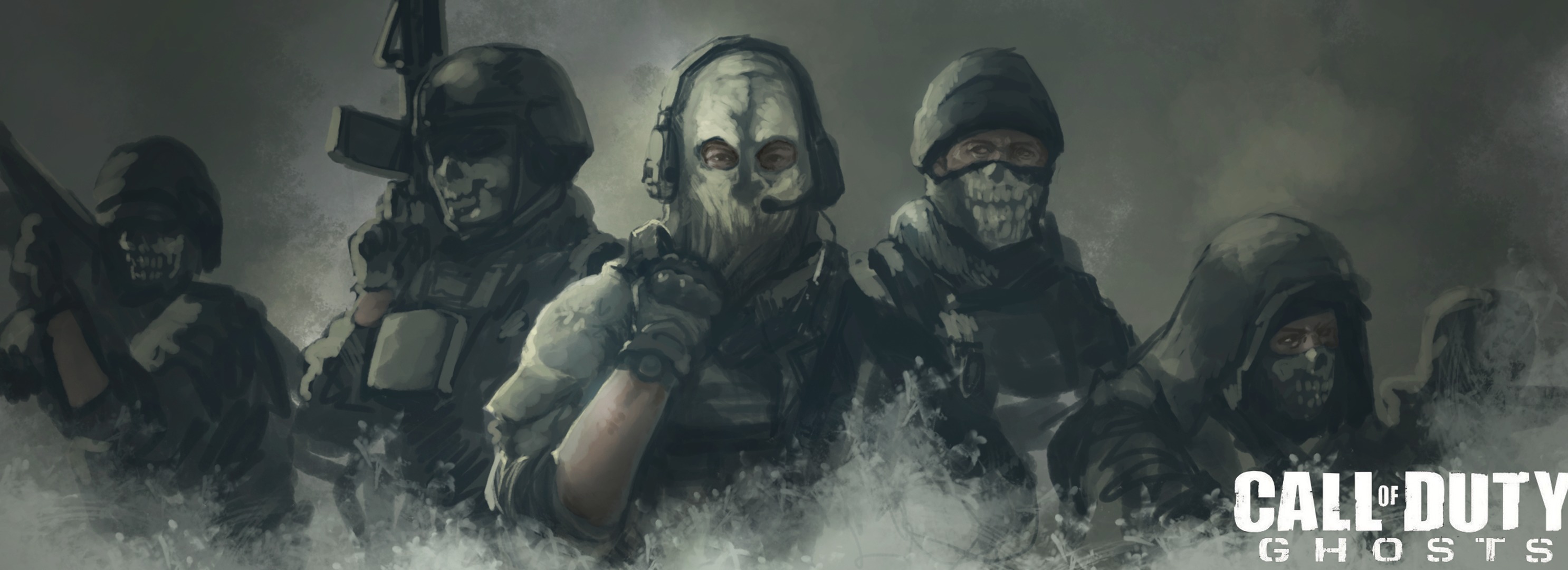Call Of Duty Ghosts Soldier 2972x1080