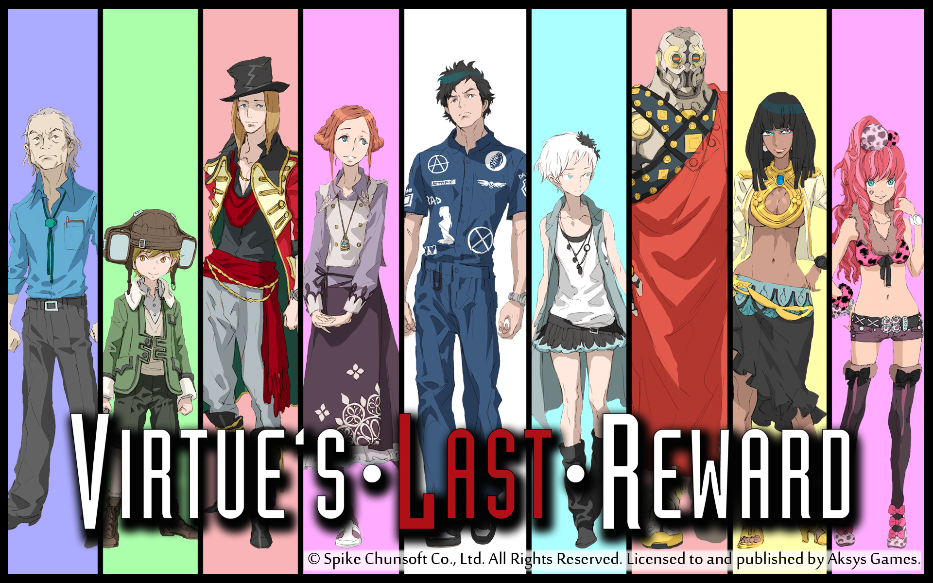 Alice Zero Escape Clover Field Dio Zero Escape Junpei Tenmyouji K Zero Escape Luna Zero Escape Phi Z 1920x1200