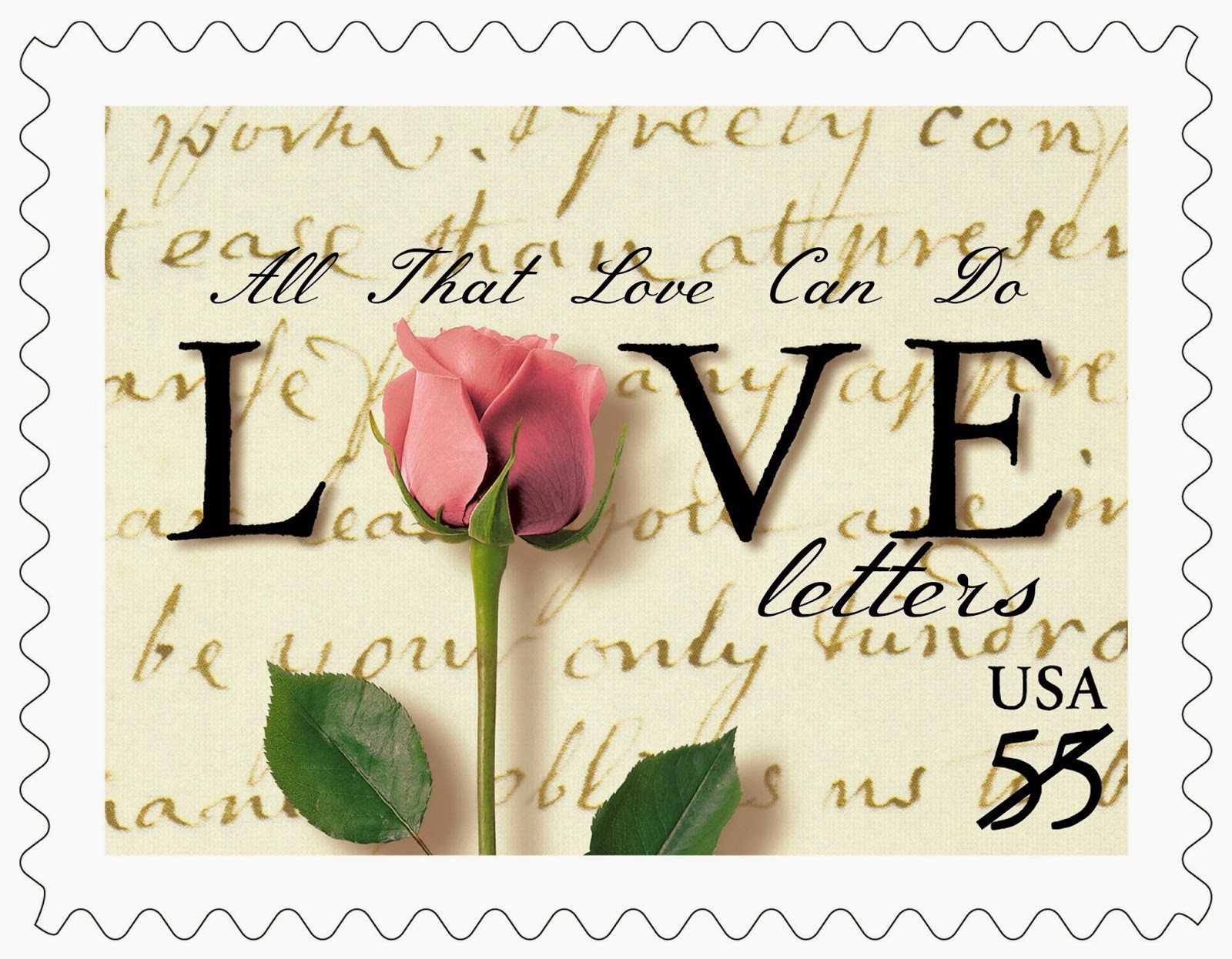 Love Pink Flower Rose Stamp 1600x1246