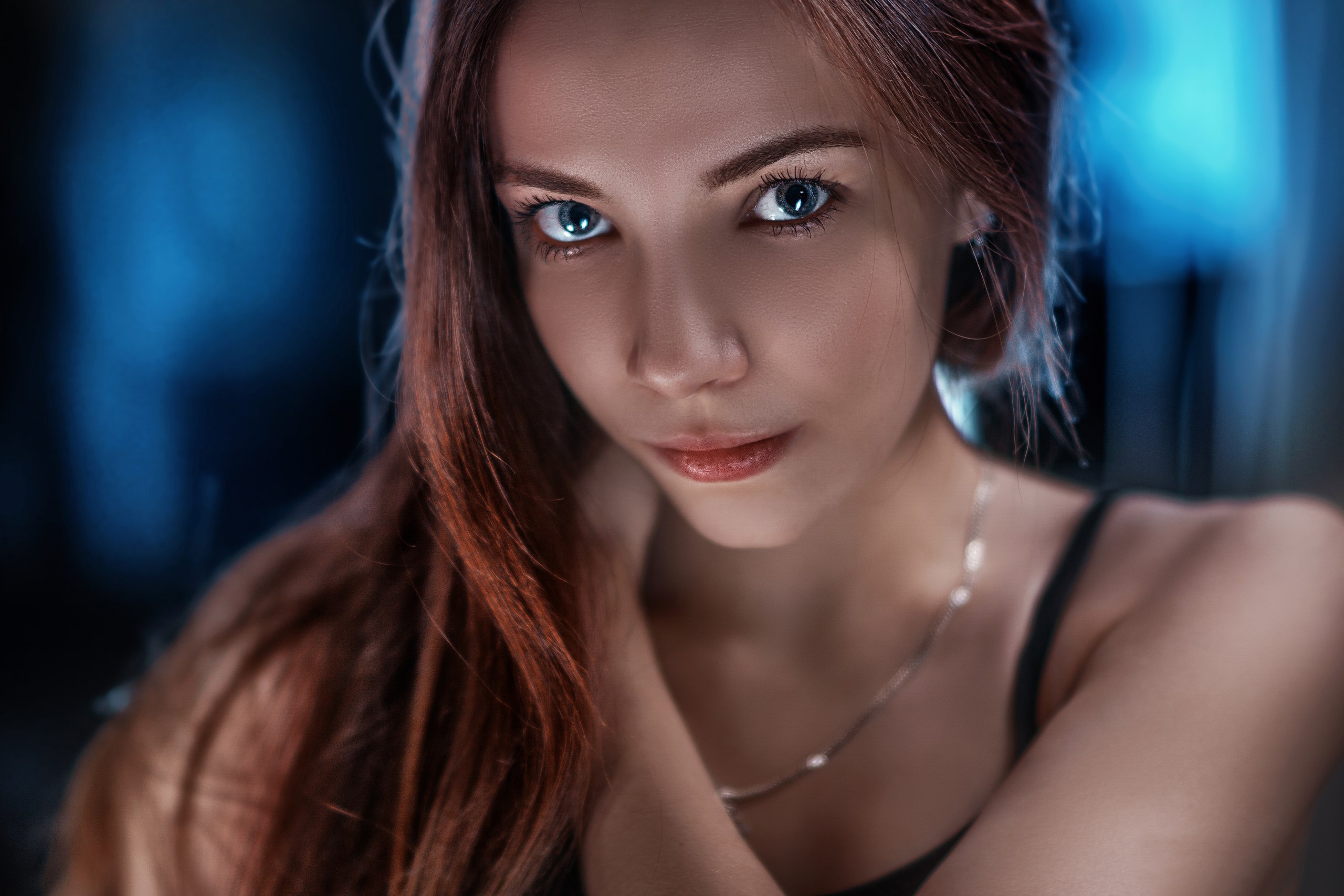 Blue Eyes Face Girl Model Redhead Woman Wallpaper Resolution