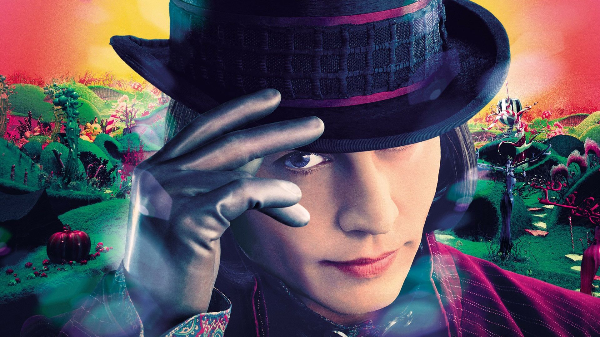 Johnny Depp Willy Wonka 1920x1080