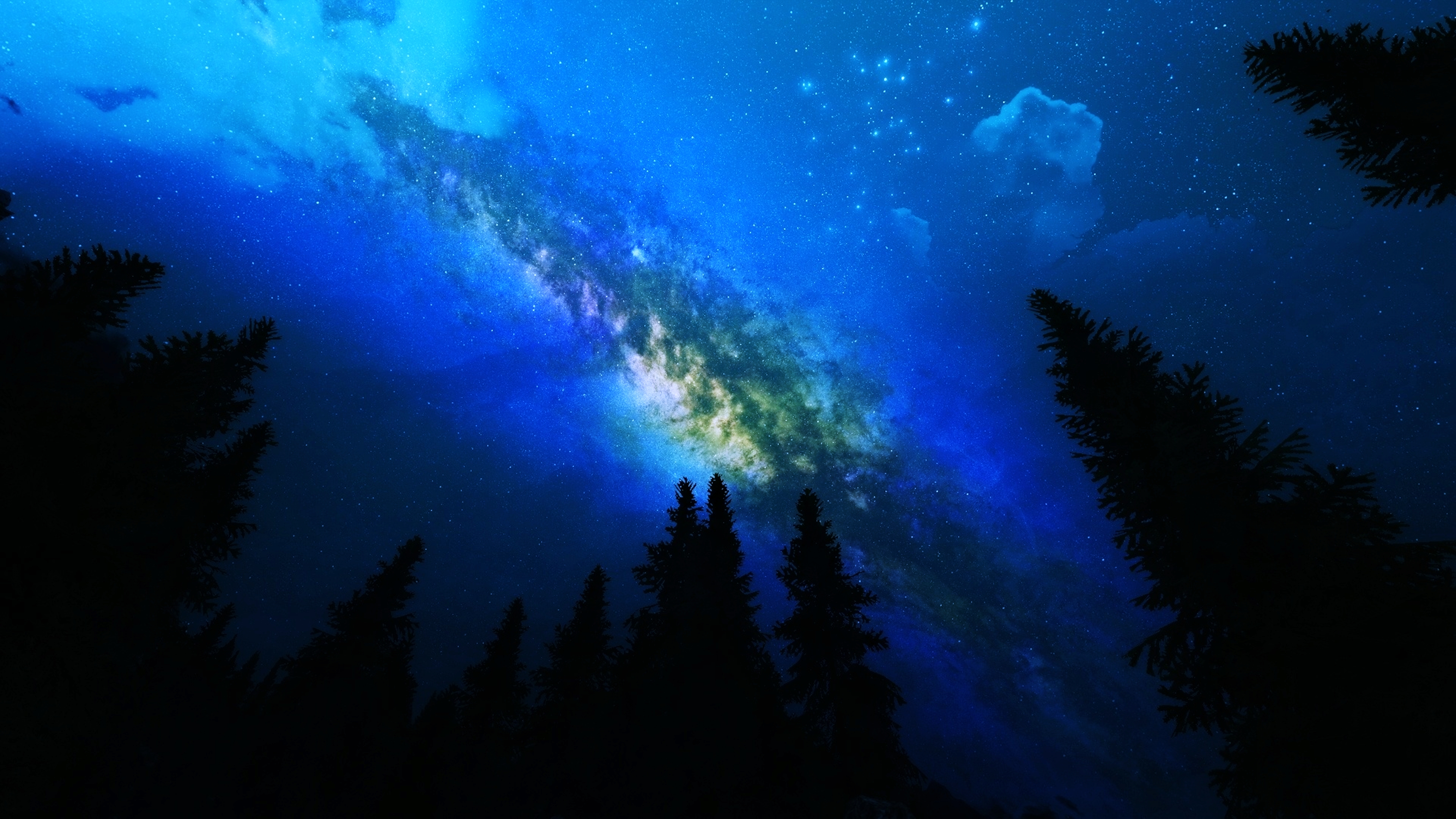 Galaxy Milky Way Sky Stars 3840x2160