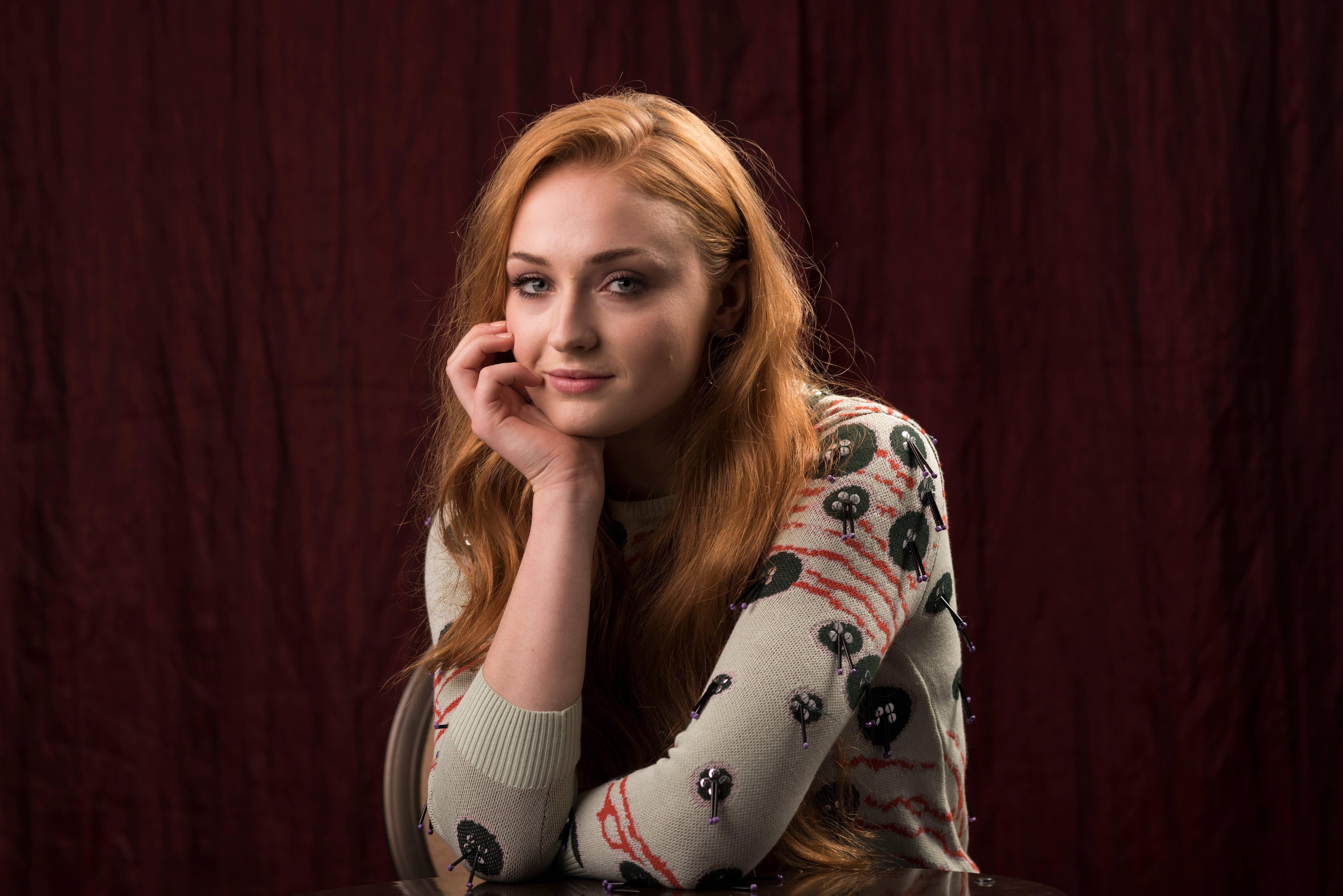 Actress American Redhead Sophie Turner 4416x2947