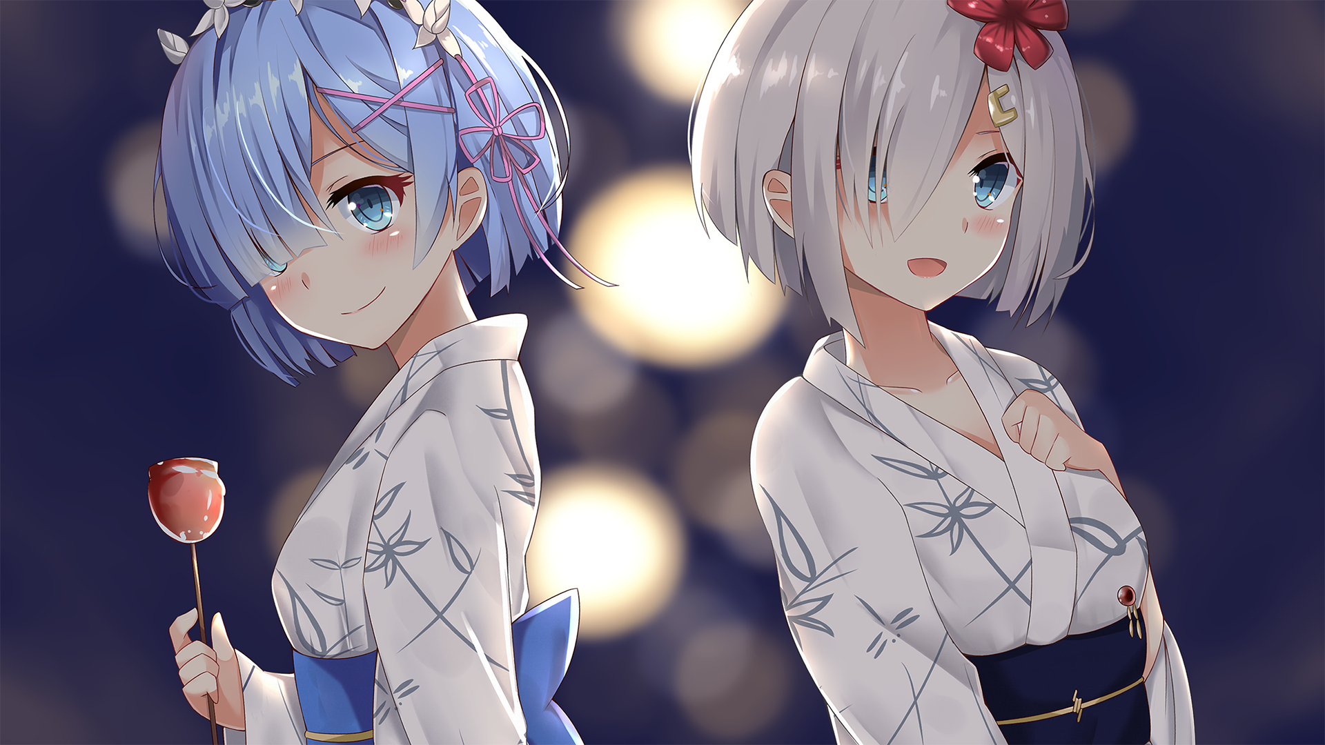 Hamakaze Kancolle Kantai Collection Re Zero Starting Life In Another World Rem Re Zero 1920x1080