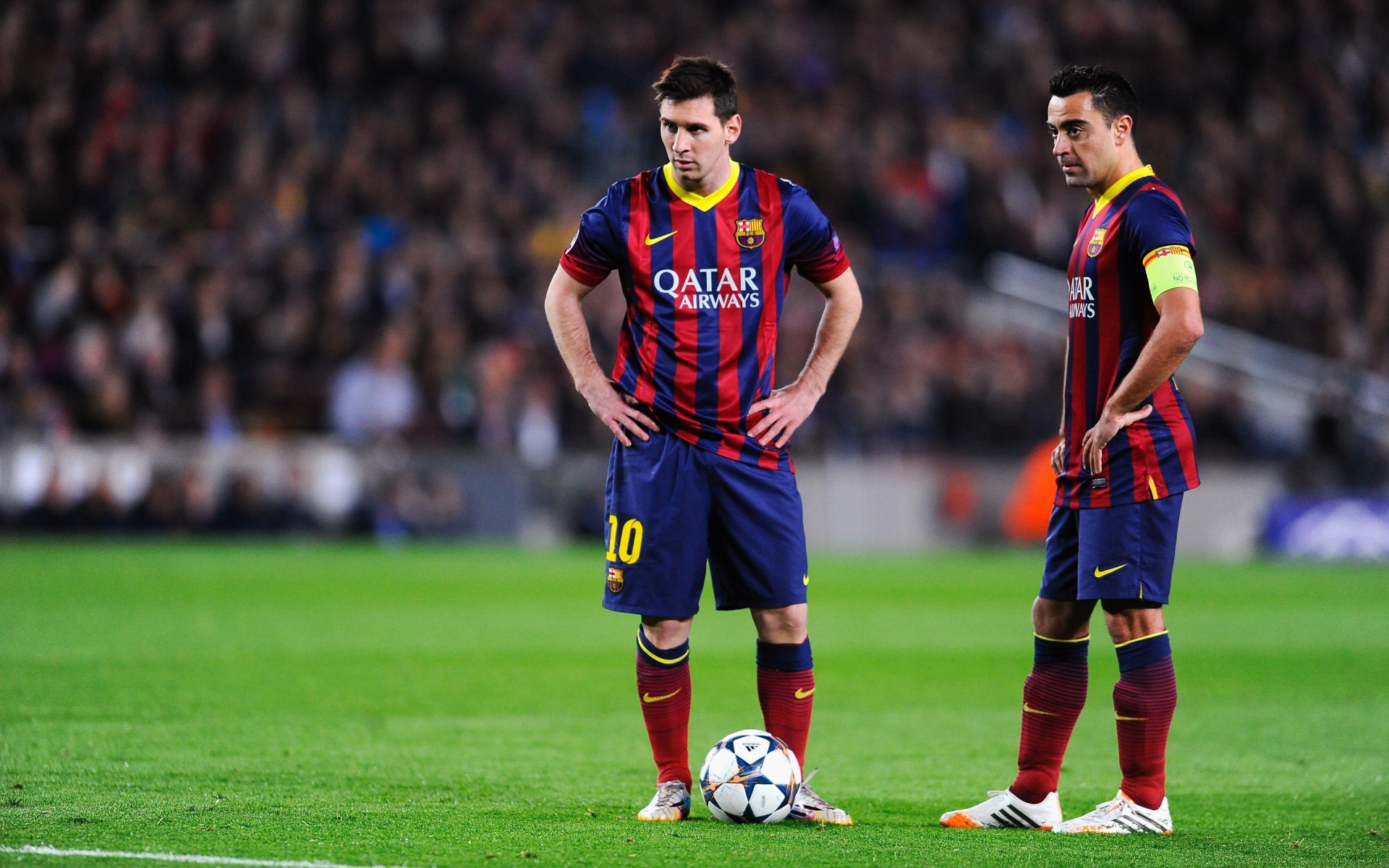 Fc Barcelona Lionel Messi Soccer Xavier Hernandez 1920x1200
