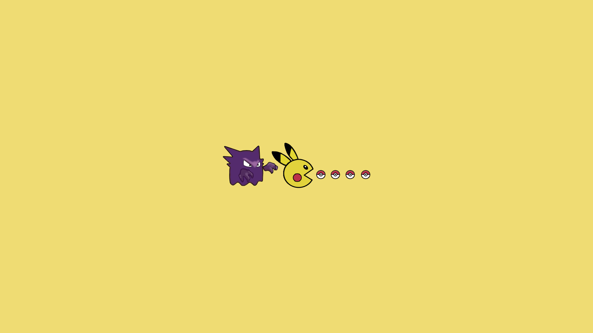 Gengar Pokemon Pikachu 1920x1080