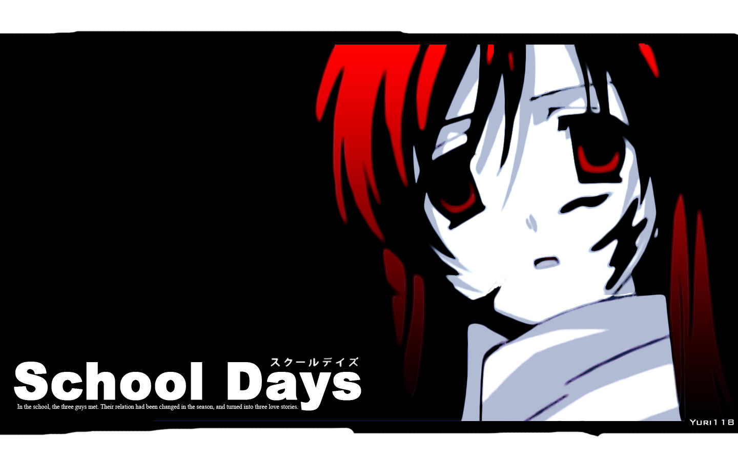 Kotonoha Katsura School Days 1440x900