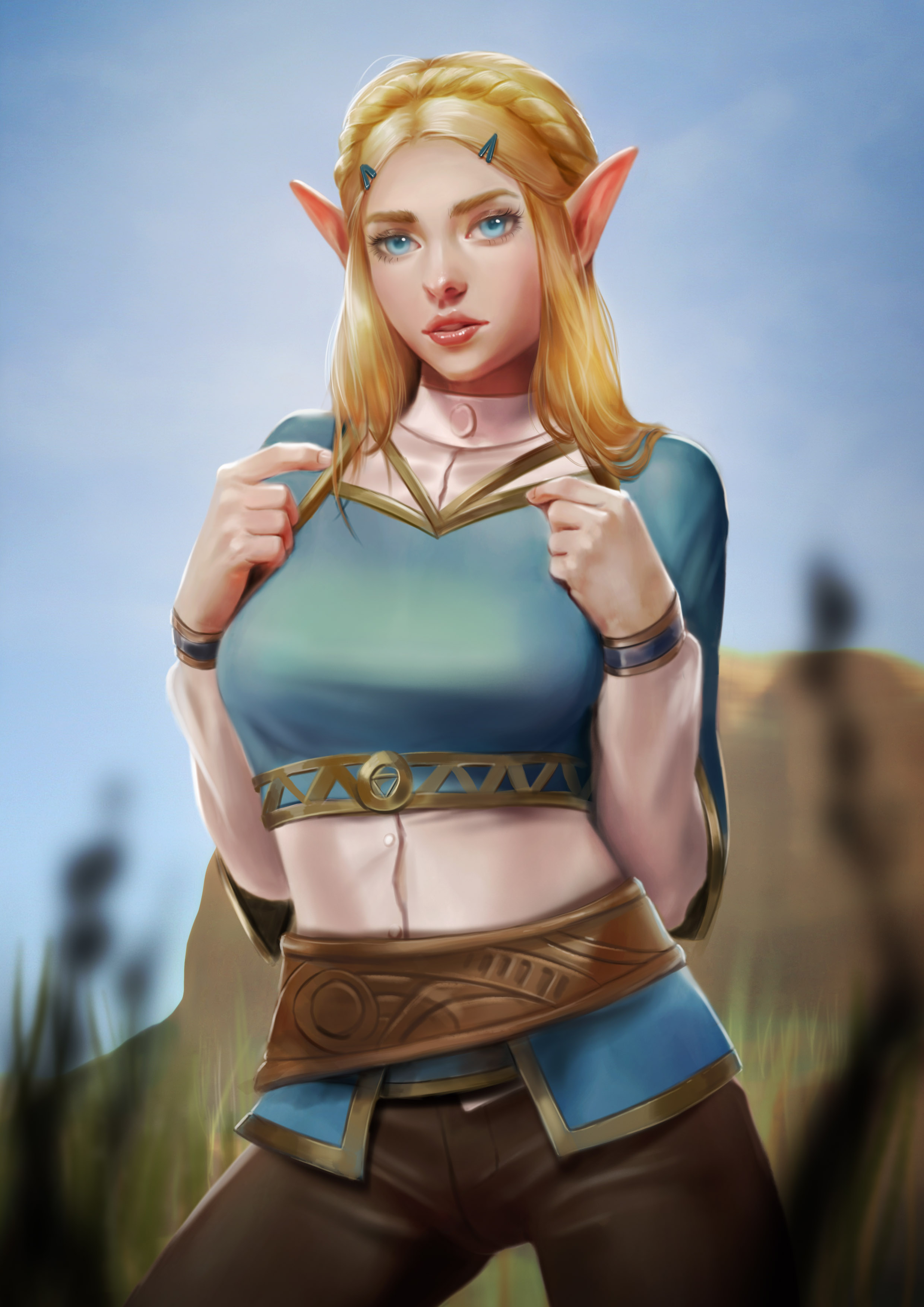 Video Games Video Game Girls Video Game Characters Illustration Artwork Digital Art Fan Art Zelda Th 2480x3508