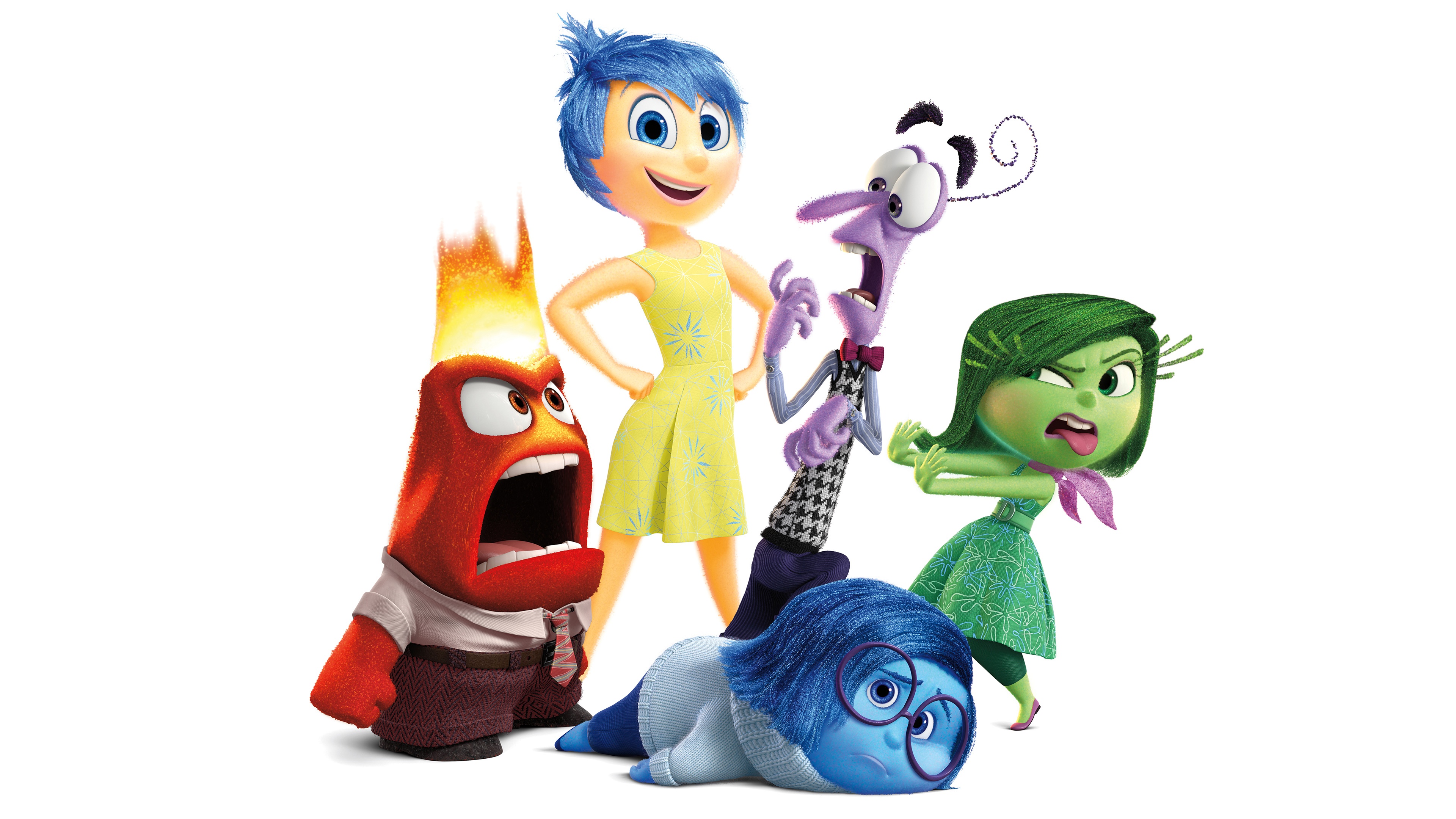 Anger Inside Out Disgust Inside Out Fear Inside Out Inside Out Joy Inside Out Sadness Inside Out 3840x2160