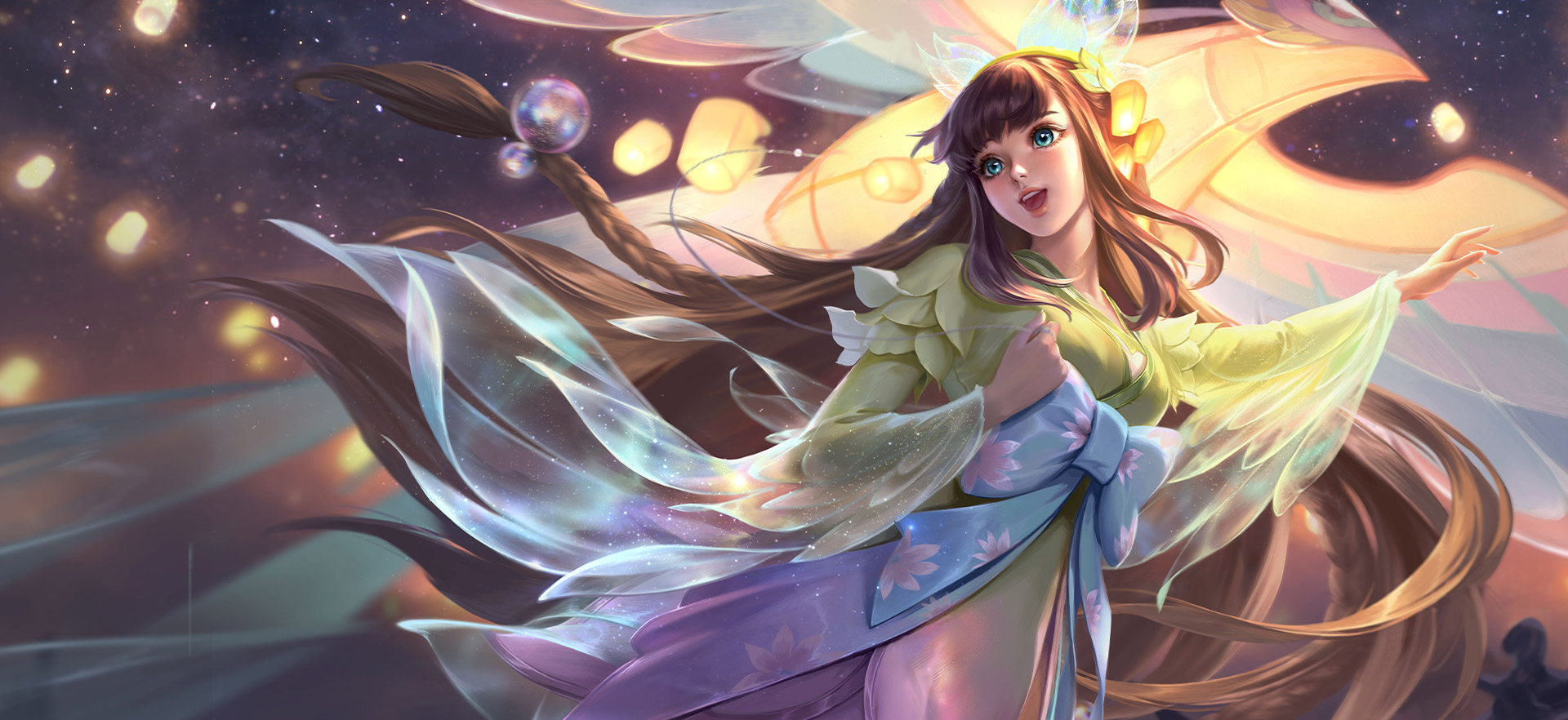 Glory Of Kings Nakoruru Fantasy Girl Fantasy Art Brunette Long Hair 1920x882