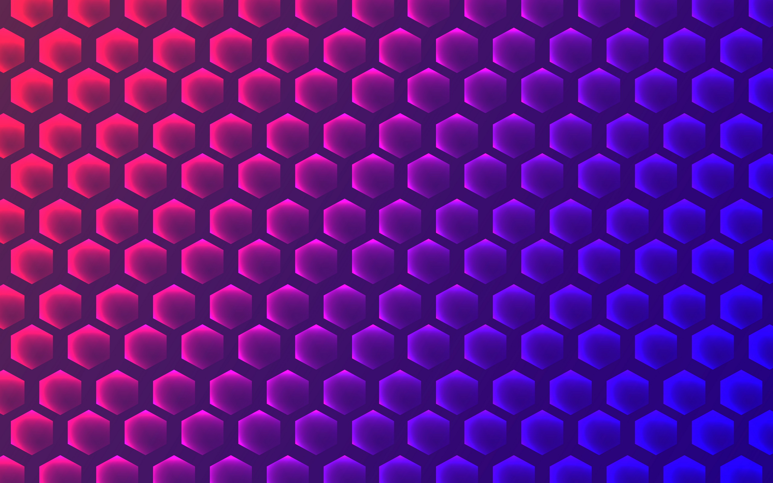 Digital Art Hexagon Pattern 2560x1600