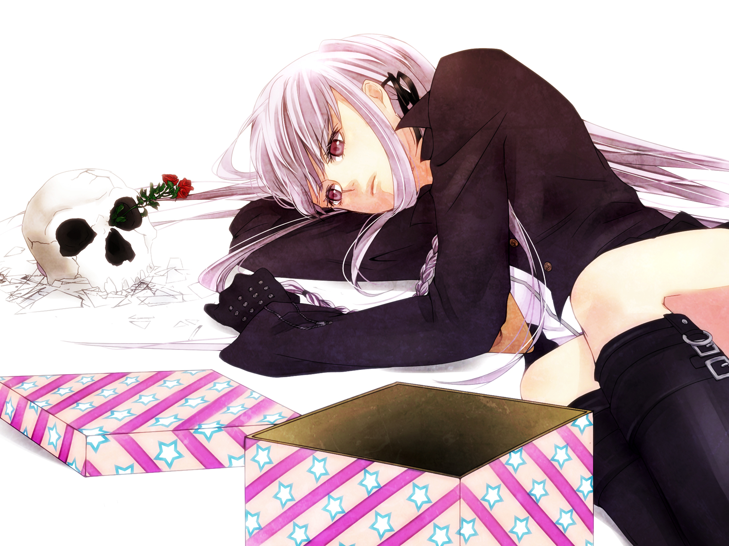 Anime Danganronpa Girl Ky Ko Kirigiri Purple Hair Sad Video Game 1500x1125