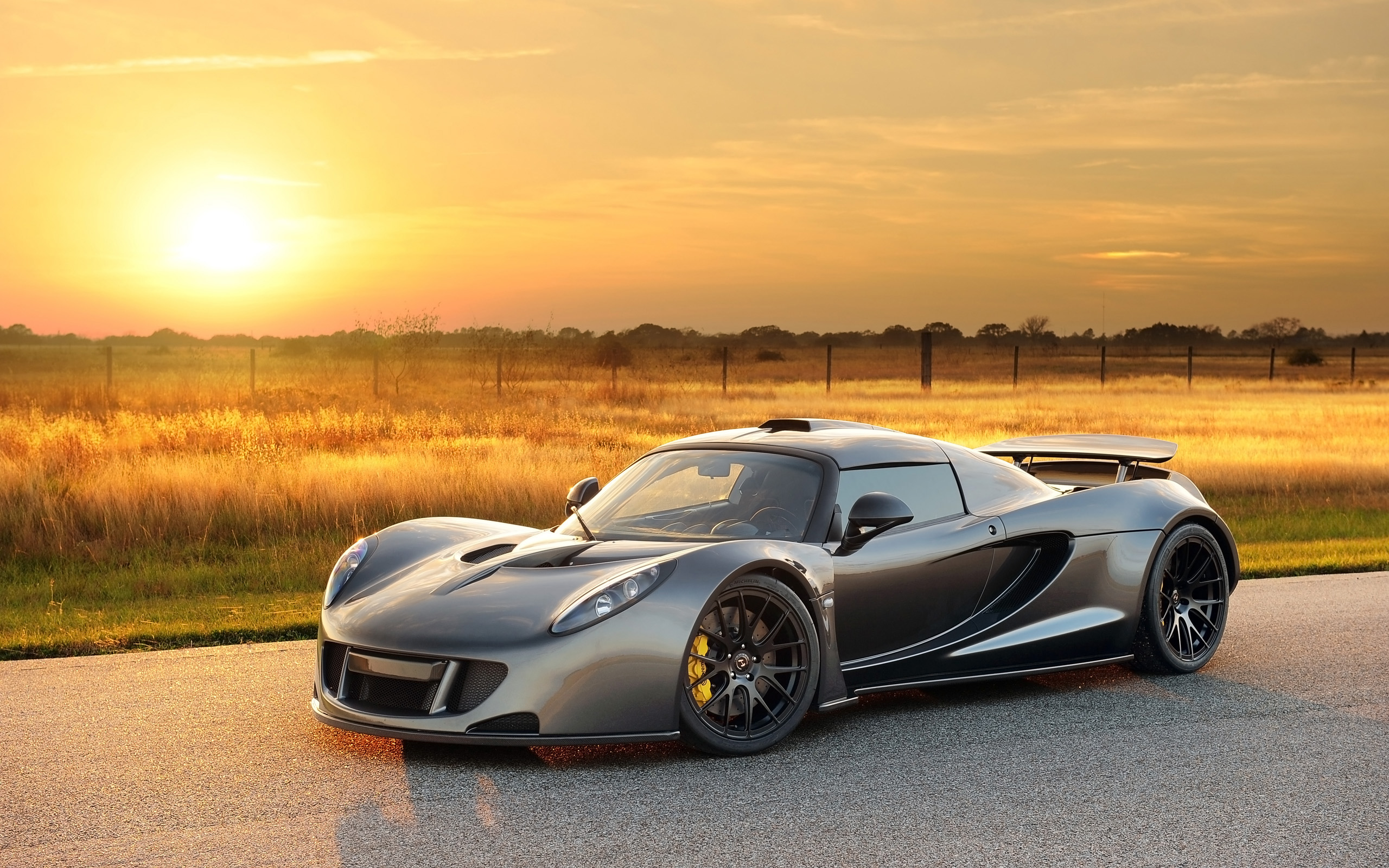 Car Hennessey Hennessey Venom Gt Silver Car Supercar Vehicle 2560x1600