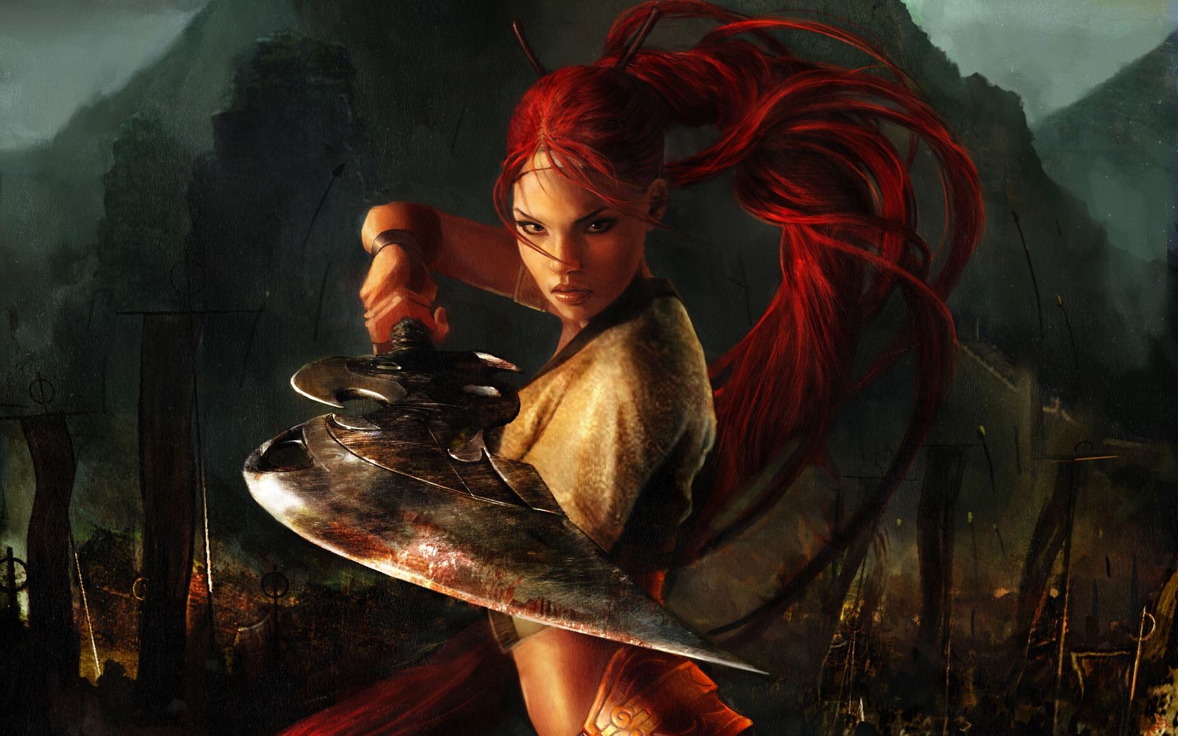 Heavenly Sword Red Hair Sword Warrior 1680x1050