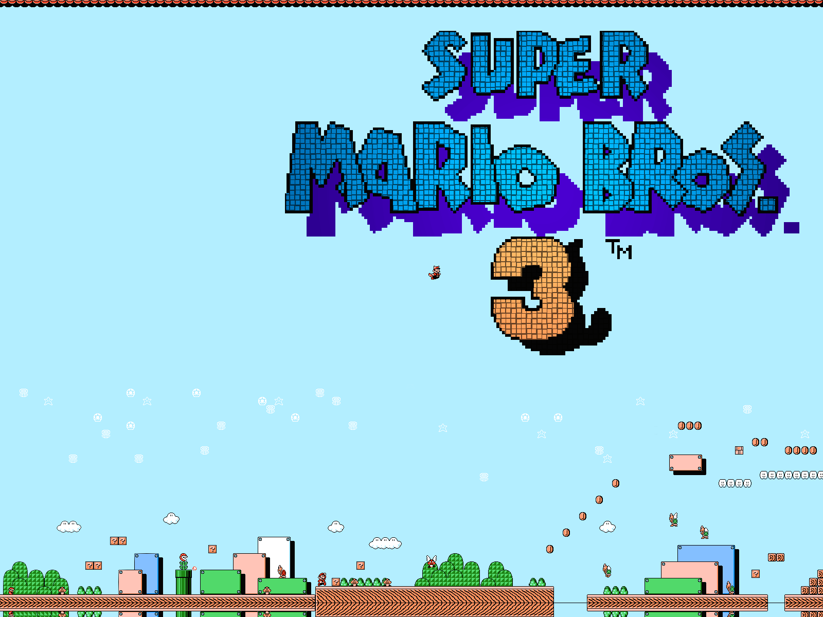 Video Game Super Mario Bros 3 1600x1200
