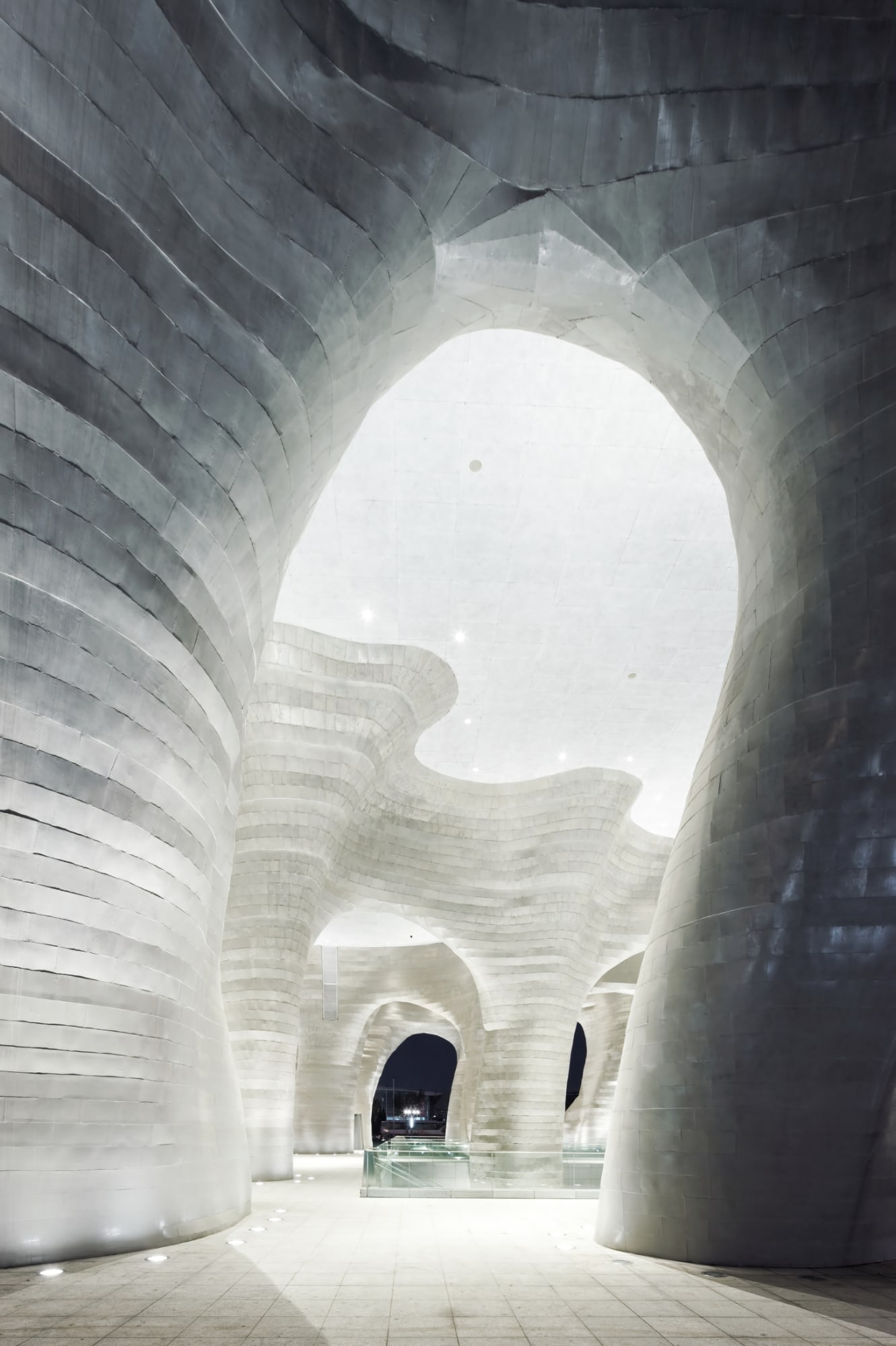 Architecture Cave Light Effects Concrete 1331x2000