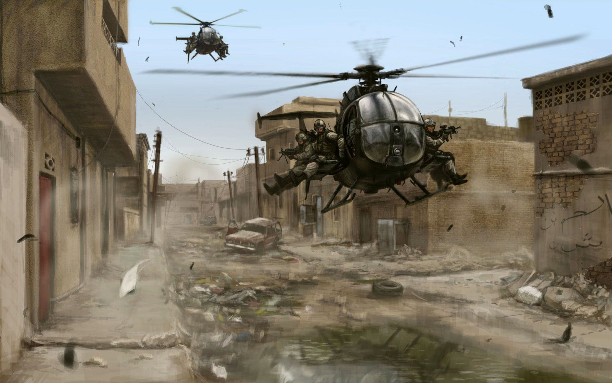 Military Helicopter 2560x1600