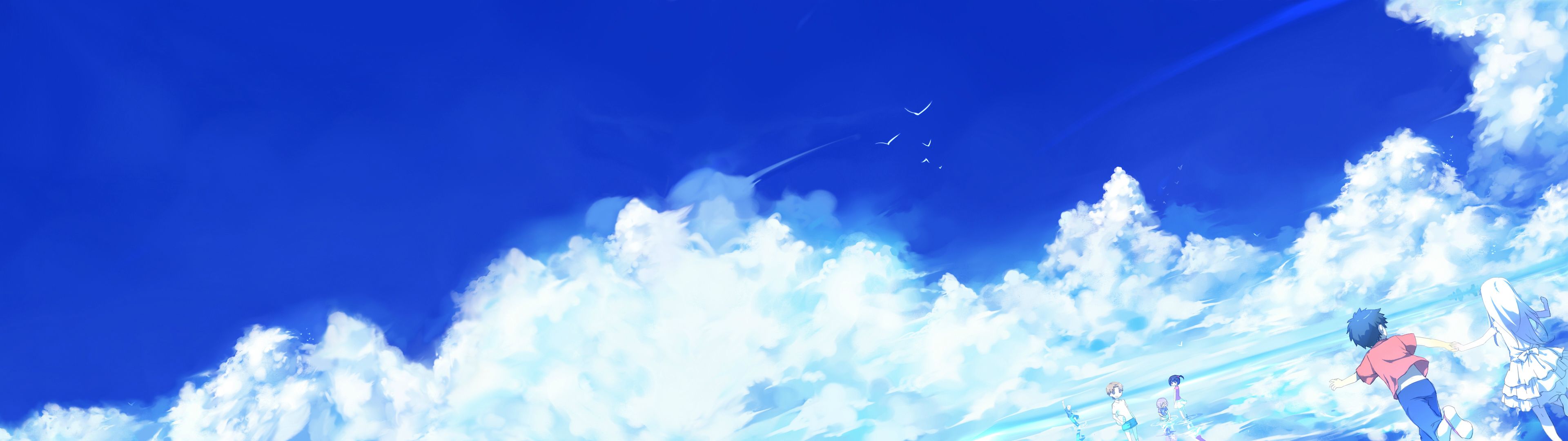 Anime Anohana 3840x1080