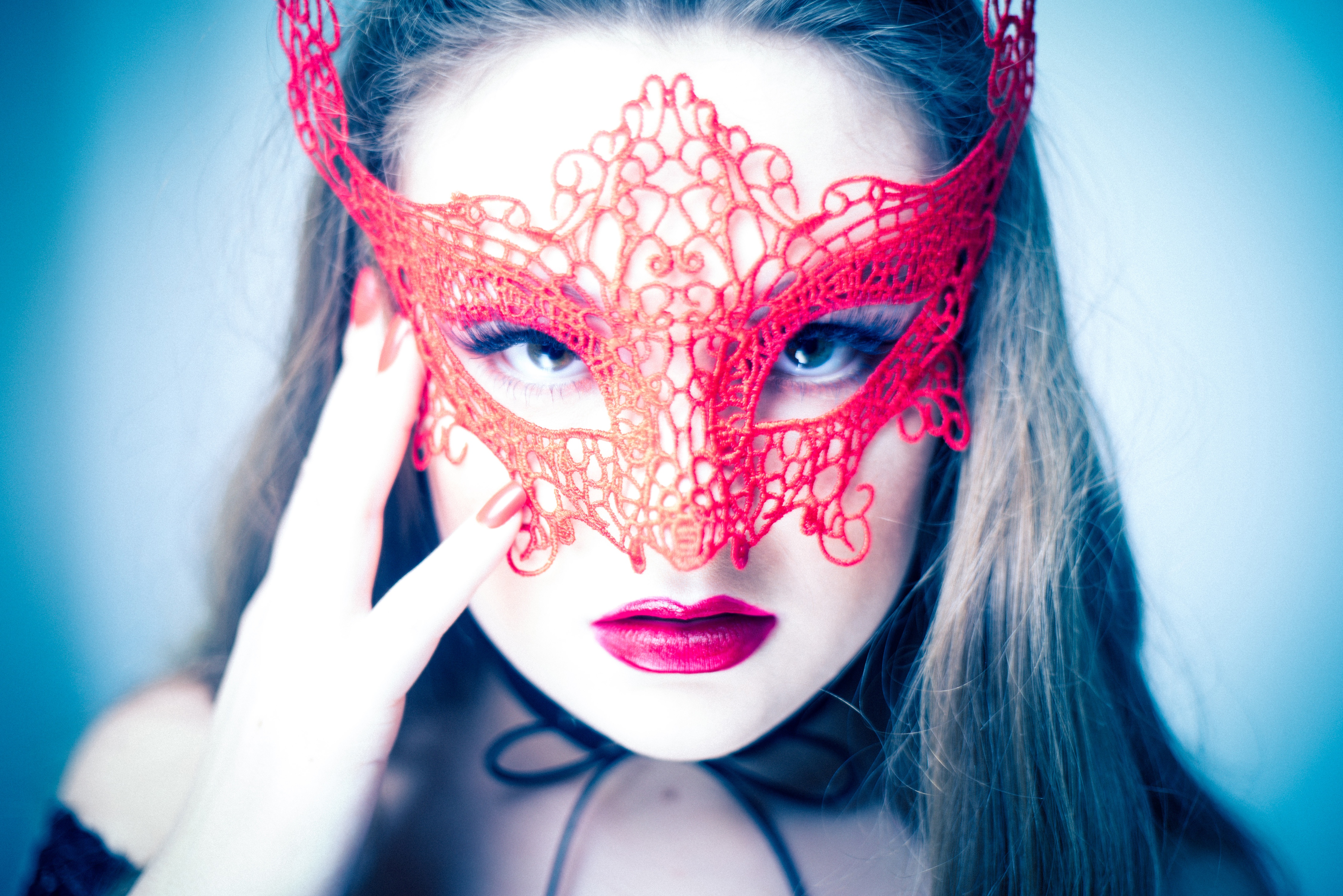 Face Girl Lipstick Mask Woman 4500x3003